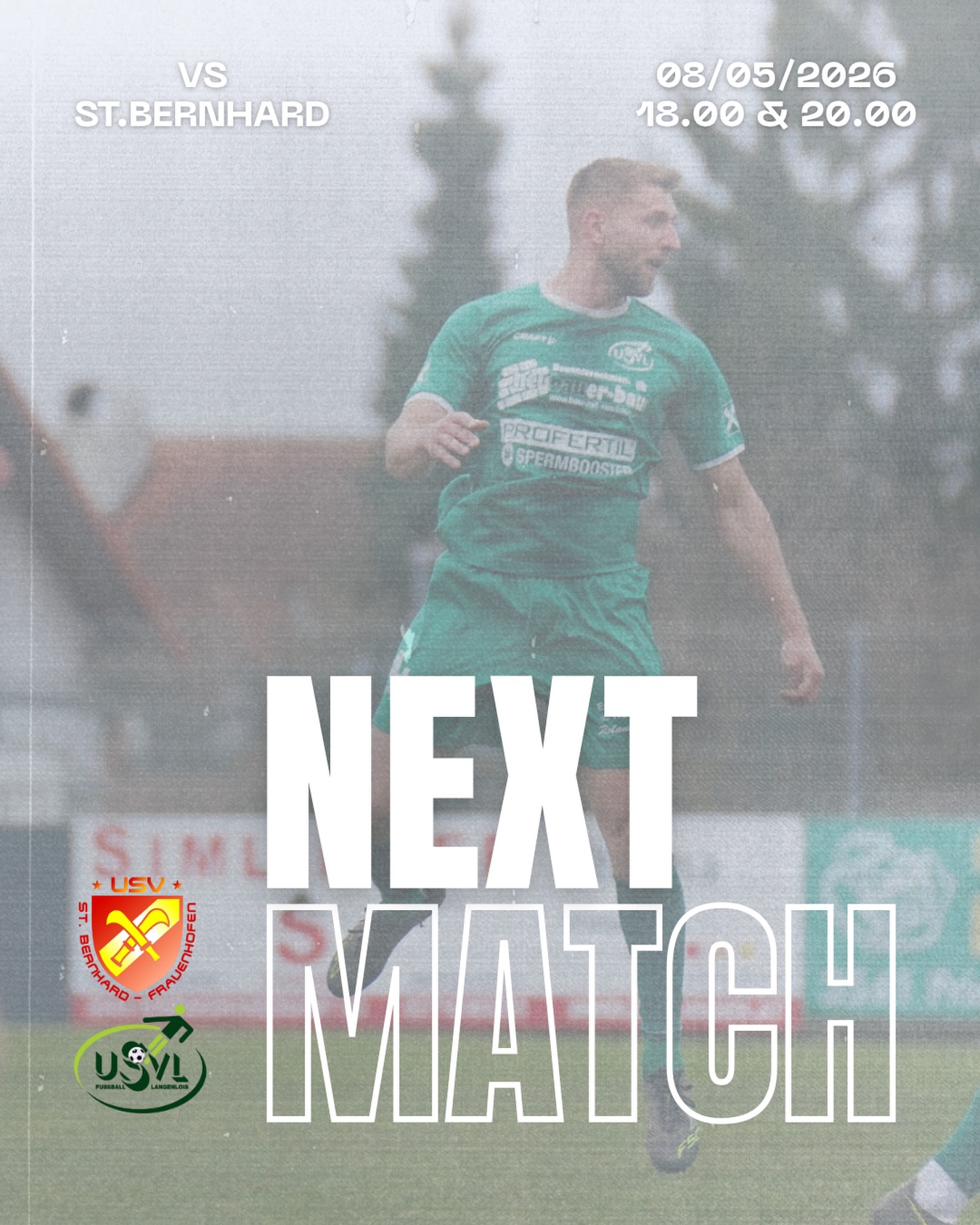 Morgen geht’s nach St. Bernhard! 🔥💚
Unsere Jungs haben das nächste schwere Spiel vor der Brust und treffen auf unsere Freunde aus St. Bernhard. Vom letzten Auswärtsmatch haben wir noch eine Rechnung offen – umso größer ist die Motivation, morgen voll zu punkten und die Punkte mit nach Hause zu nehmen! 💪🏼
Kommt mit und unterstützt unsere Mannschaft lautstark vor Ort! 👏🏼💚
🕕 U23: 18:00 Uhr
🕗 KM: 20:00 Uhr
#forzausvl #nextmatch #auswärtsspiel #teamspirit #langenlois