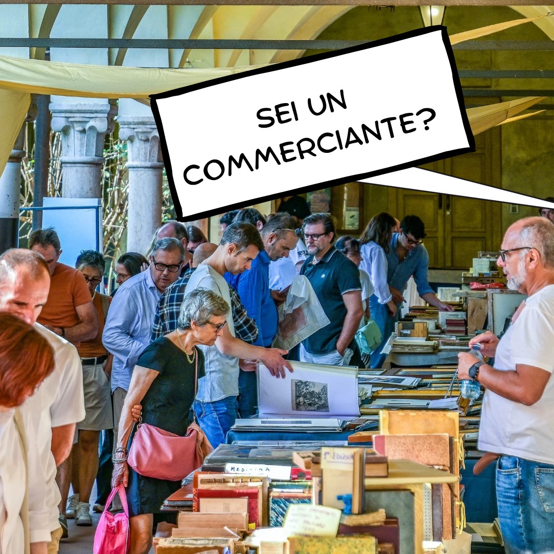 Sei un commerciante❓ Un libraio❓Un collezionista❓
...E vuoi vedere i materiali esposti prima dell'apertura ufficiale del Sabato❓❓❓
👉👉Puoi farlo entrando il venerdì dalle ore 15 alle 18,30❗
Non è necessario accreditarsi e non ti chiederemo chi sei 👀