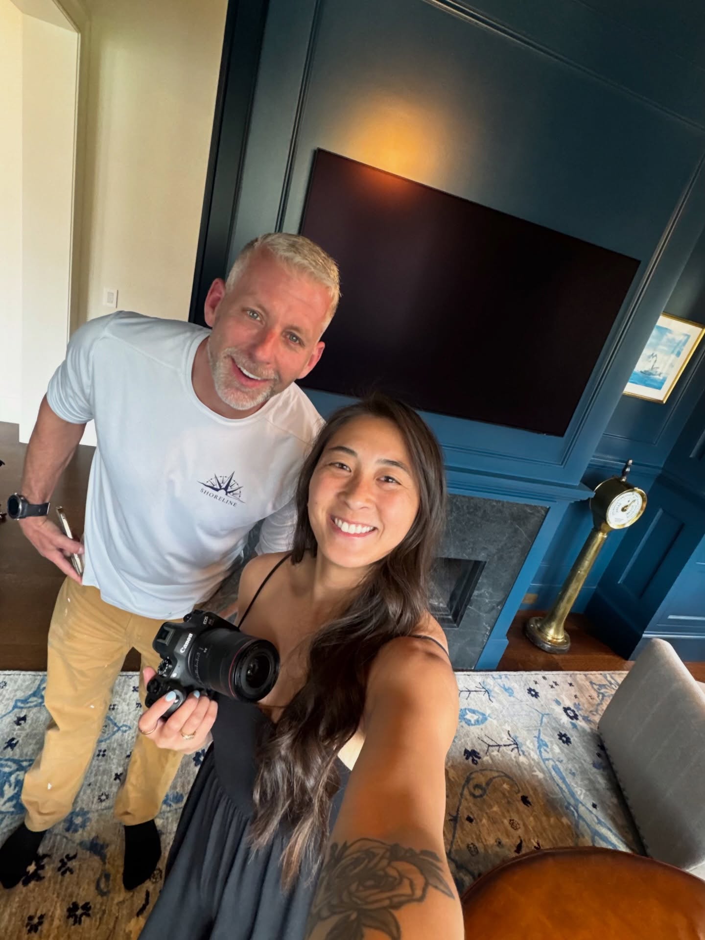 BTS with @kaelibakerphoto, we look forward to showing you the photos next week of this beautiful room. For now, enjoy a little teaser!