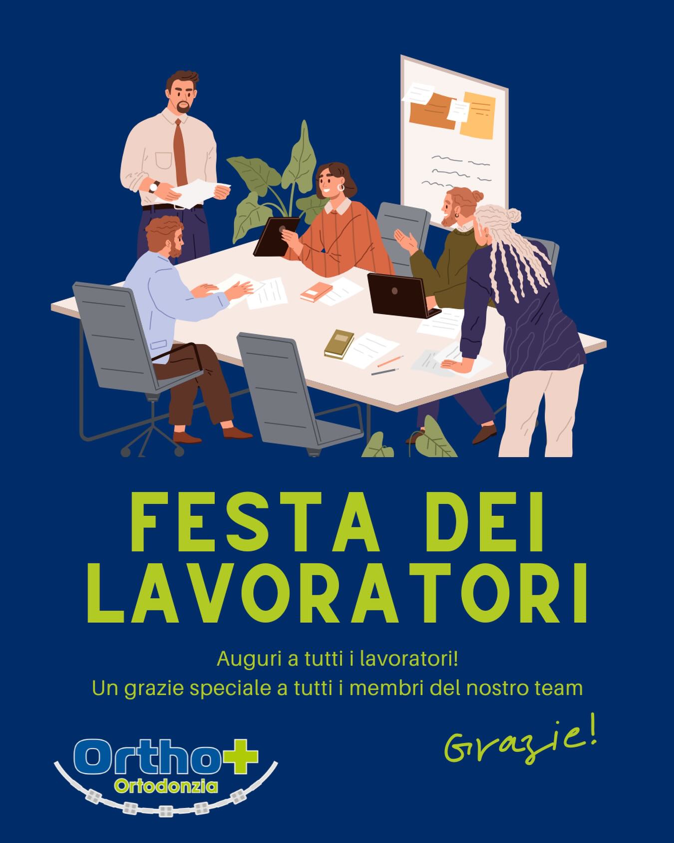 Buon 1° maggio - Auguri a tutti i lavoratori!
Un grazie speciale a tutti i membri del nostro team💛