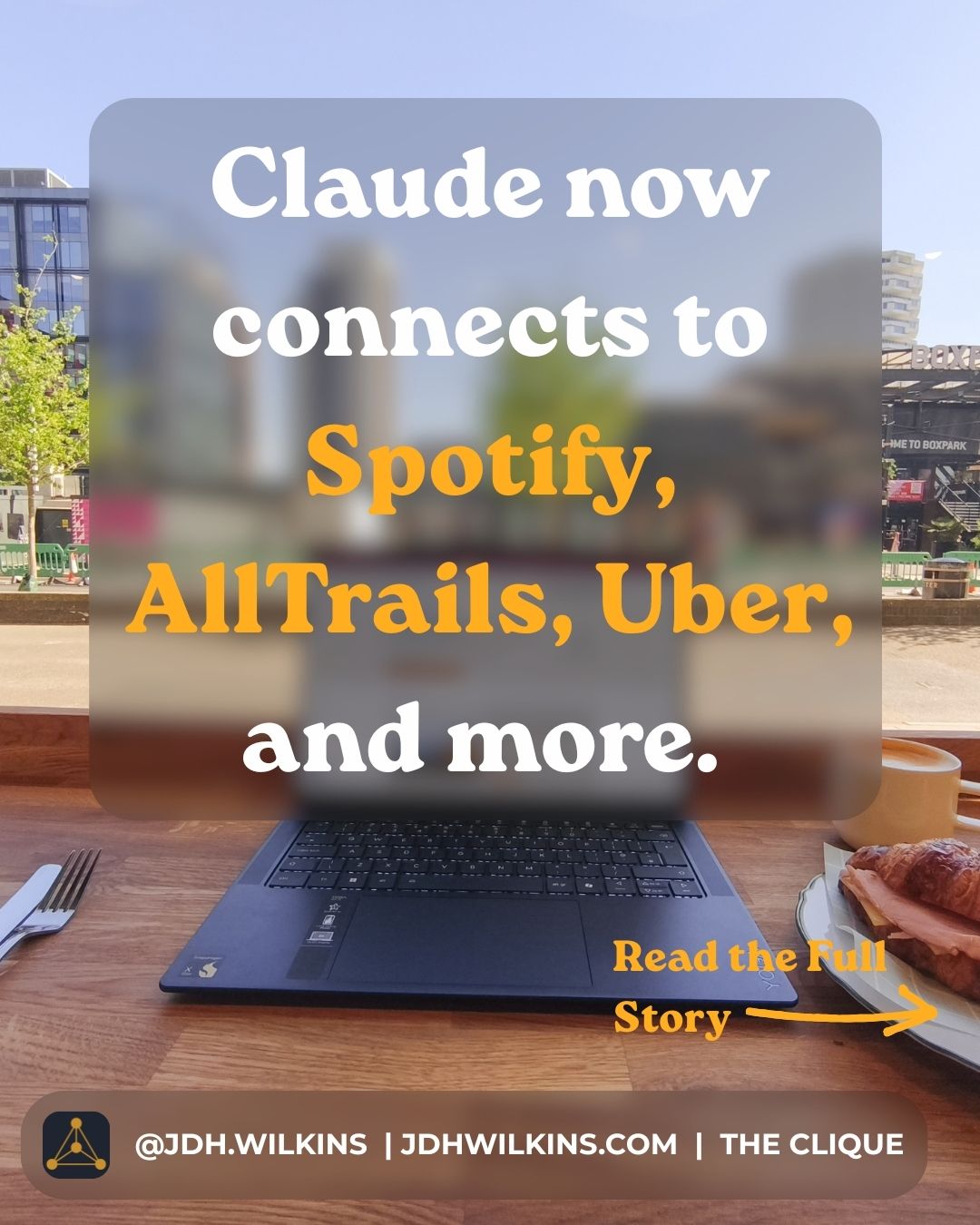 This week Claude got a lot more useful outside of work. Full story in Issue 005 of The Clique.
Claude's connector directory started as a work tool: productivity apps, Slack integrations, things you'd open at 9am.
That changed this week. New additions include AllTrails, Spotify, Uber and Booking.com, bringing the total past 200. More useful than the number is how it works now. Claude suggests the relevant connector for whatever you're doing, without you having to find it yourself.
Ask about a weekend hike and AllTrails surfaces nearby options. Refine by distance, difficulty, whether you're bringing your dog, all in the same conversation.
Spotify is worth trying in particular right now. The platform recently launched guided fitness content for Premium subscribers, including Peloton classes requiring no equipment. With the connector active, Claude can pull relevant classes into a conversation about your workout week.
You can browse what's available at claude.ai/directory/connectors. Connecting a service gives Claude access on your behalf, without your data going to training or the connected app seeing your other conversations.
Save this to read the full story later.
📷 All images used are my own.
#ClaudeAI #AITools #ArtificialIntelligence #ProductivityTools #TechNews