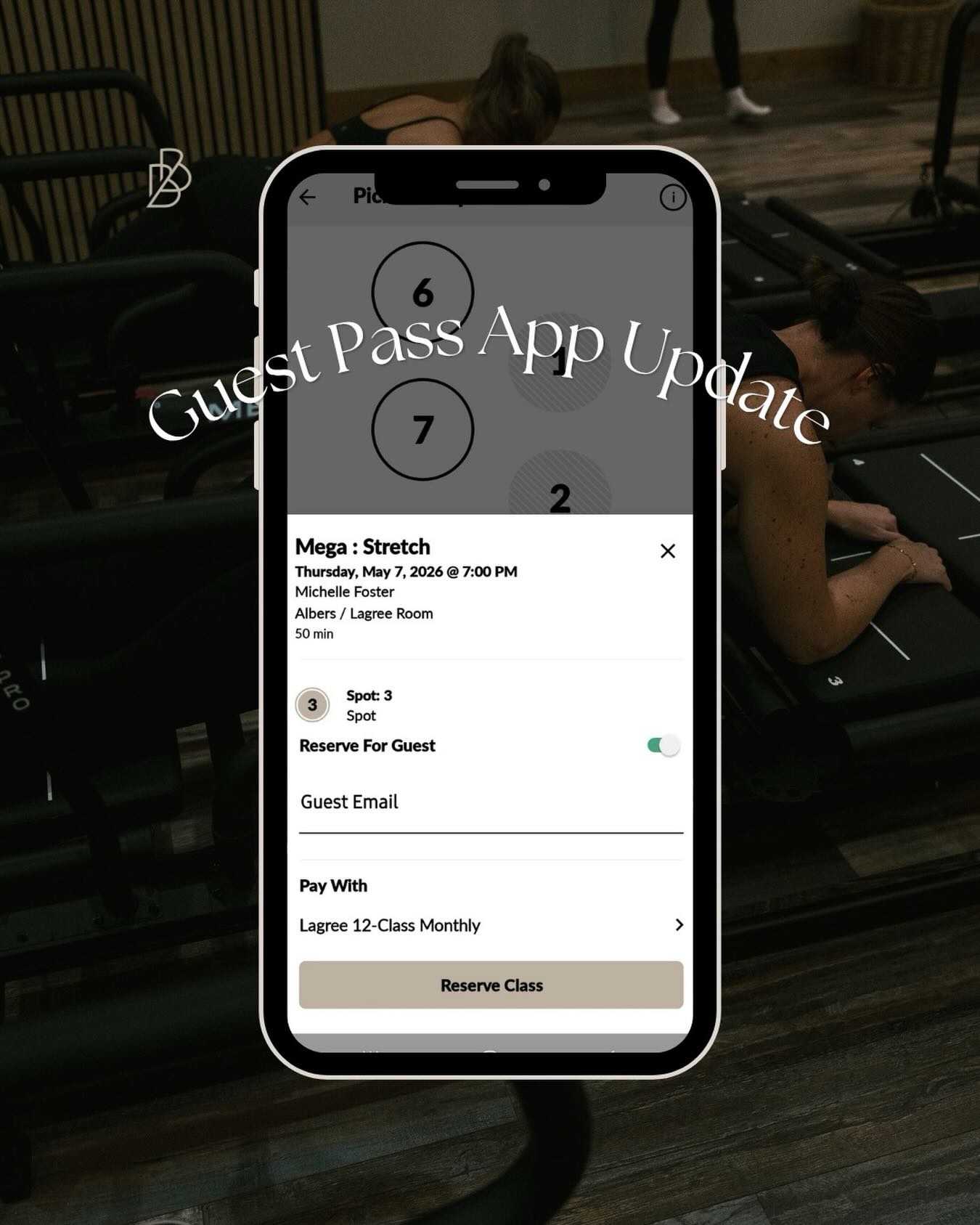 The B+B app updated and the experience for booking a guest pass looks a little bit different. You now will need to check the “Reserve for Guest” button, fill in their email, and click Pay with Membership.
All guest passes are still included in memberships!! :)
#stllagree #guestpass #weloveourstudents
