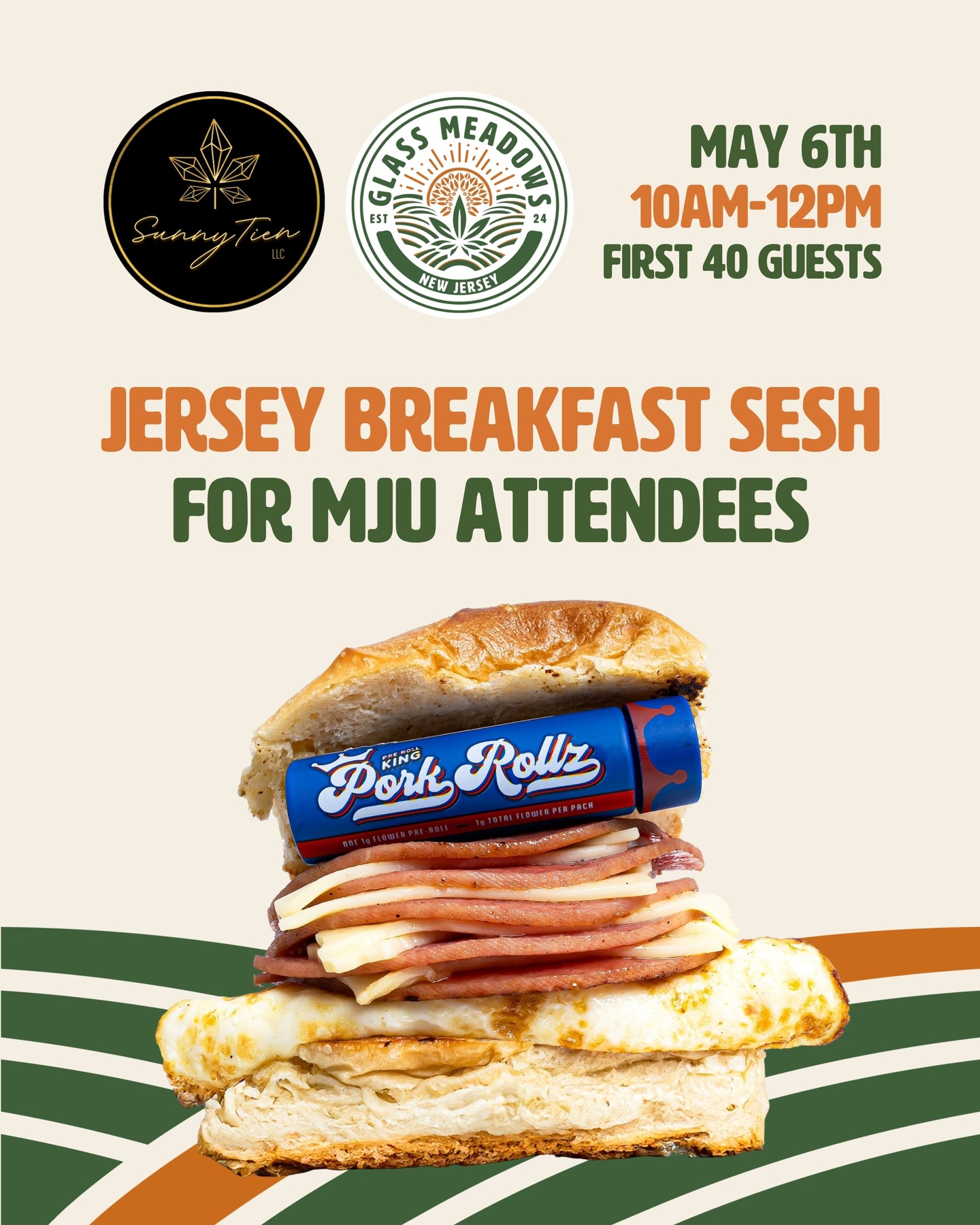 Your @mjunpacked morning just got more Jersey! ☺️
Join us at @sunnytienac Lounge tomorrow morning from 10AM–12PM for a breakfast sesh with Glass Meadows before hitting the conference floor. 🍳 💨
Shuttles from Hard Rock and something extra special for the first 40 guests!