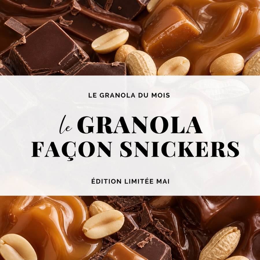 ✨ GRANOLA DU MOIS ✨
Attention… cette nouveauté risque de devenir votre obsession 😏
🥜🍫 LE GRANOLA FAÇON SNICKERS est arrivé !
Un mélange ultra-gourmand de chocolat noir intense, de cacahuètes croquantes et d’éclats de caramel beurre salé… oui, rien que ça 🤤
Chez Loumaë, on a revisité ce grand classique à notre façon :
→ des ingrédients soigneusement sélectionnés
→ peu sucrés
→ toujours cet équilibre entre plaisir et qualité
Résultat ?
Un granola réconfortant, décadent juste comme il faut… et franchement difficile à partager 😌
À savourer au petit-déj ou au goûter (on ne juge pas 👀)
⚡️ Disponible dès maintenant et en édition limitée !
👉 Est-ce qu’il va détrôner votre granola préféré ? 😏
#nouveauté #petitdejeunersain #healthyfood #snickers #faitmaison