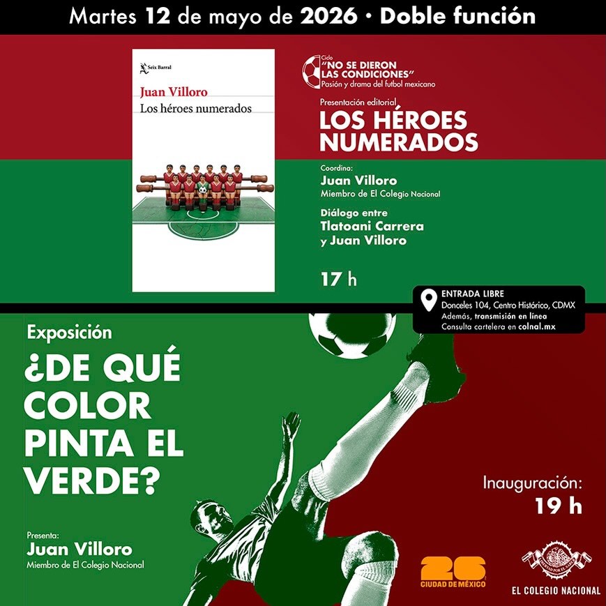 El próximo martes programa doble en @elcolegionacional
👉🏽 17hrs
Presentación del libro “Los héroes numerados”
👉🏽19hrs
Apertura de la exposición “¿De qué color pinta el verde?”
📍Donceles 104, Centro histórico, CDMX
Entrada libre
Allá nos vemos!!!