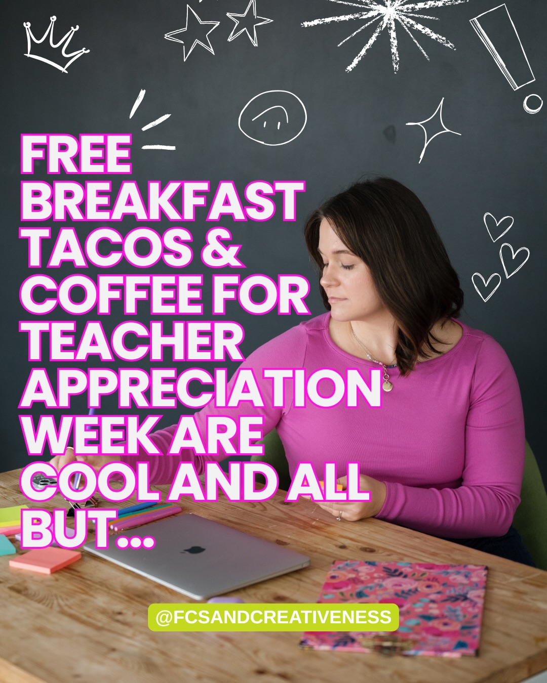 Keep the tacos, coffee, and jean passes (🤮)
What Family & Consumer Science teachers really want is to simply be respected for the professionals that they are, to be supported with the necessary tools & resources to achieve high levels of equitable learning for all, and to be compensated for the top-tier instruction of life’s most essential skills, and the time and attention provided to every student.
What did I miss? Let me know in the comments what would make YOU feel most appreciated.
And if you’re serious about getting your hands on ALL of my creative and engaging FCS resources, comment “CLOSET” and I’ll send you the link to join the #1 lesson library for busy FCS teachers ✨
#fcsteacher #facsteacher #teacherappreciation #familyandconsumersciences