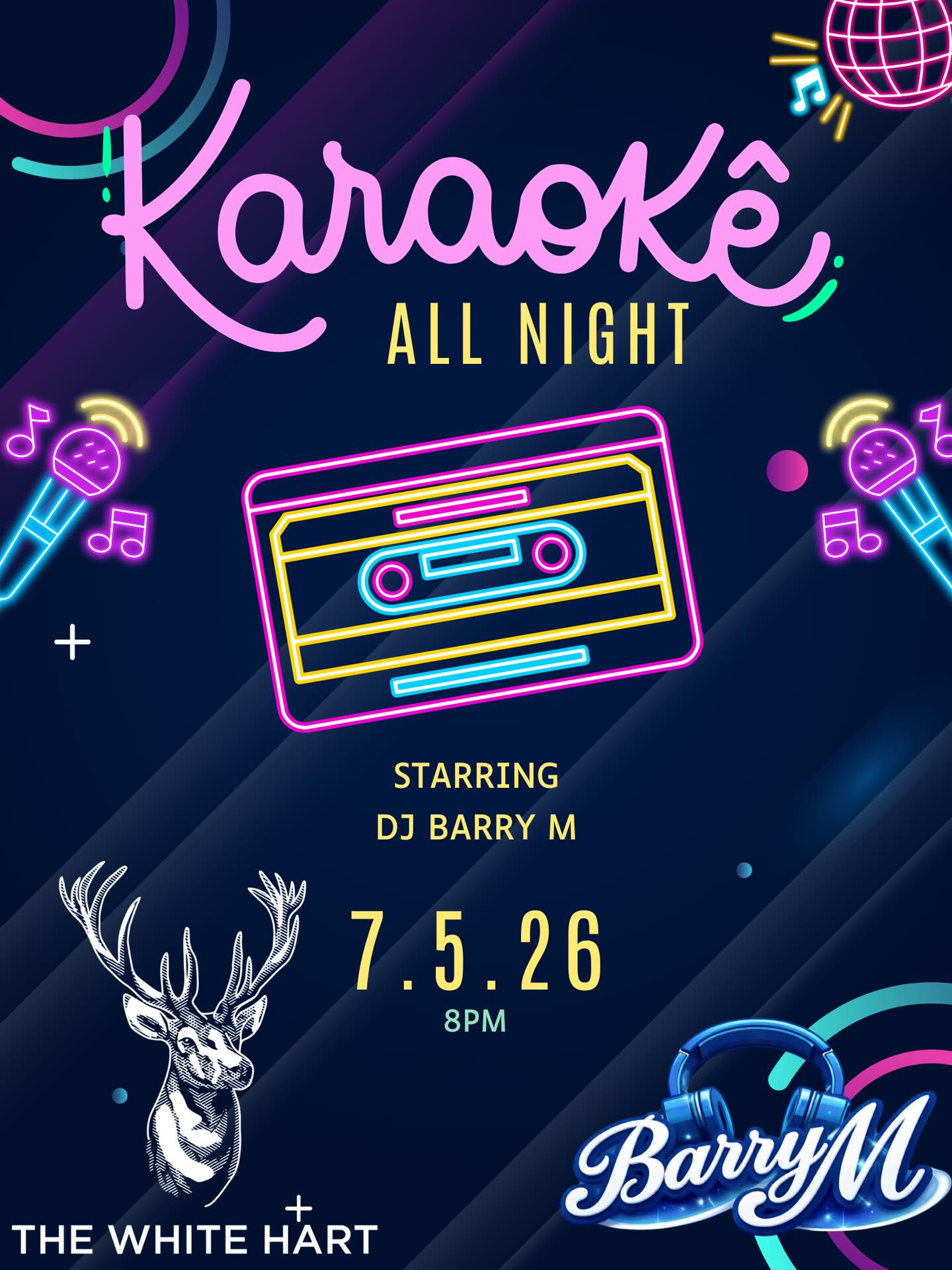 This Thursday covering Richard while he is away will be dj Barry m. Come on down a sing your hearts out