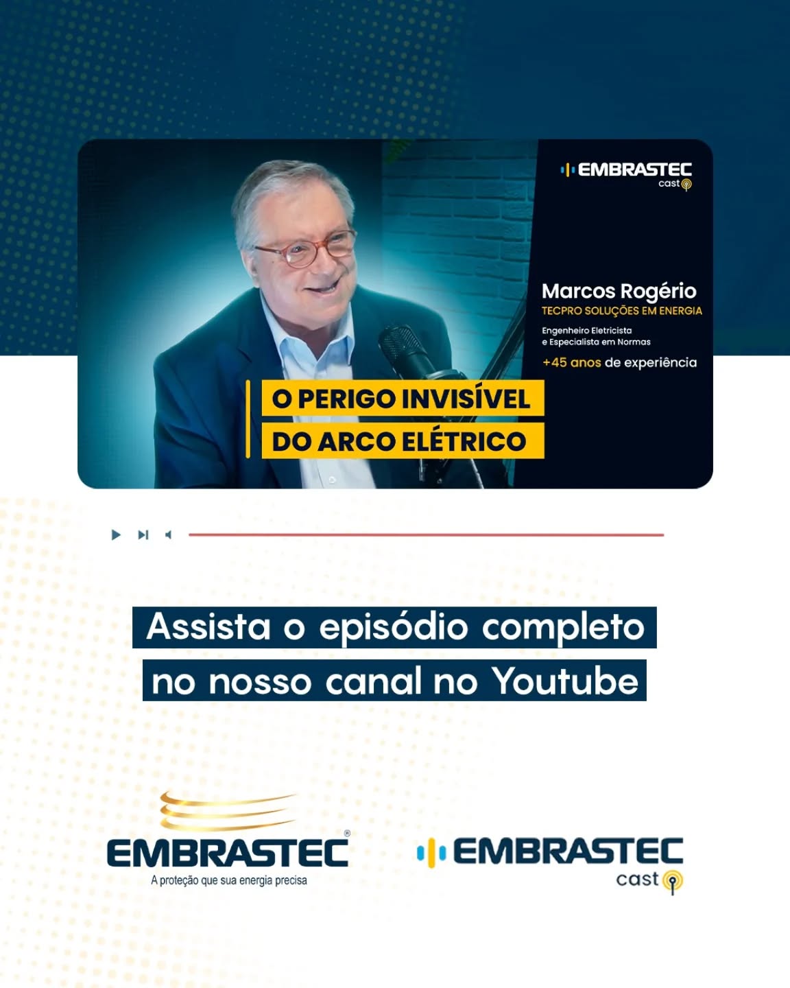 ⚠️ Muitos profissionais operam no limite do perigo sem sequer saberem.
A negligência com o aterramento temporário e a ignorância sobre a energia incidente de um arco elétrico continuam destruindo equipamentos e colocando vidas em risco.
Você não precisa aprender com os próprios erros (ou acidentes) quando pode absorver quase meio século de experiência de quem ajudou a moldar a segurança elétrica no Brasil.
🎙️ Já no ar!
O episódio do Embrastec Cast #16 com o Engenheiro Marcos Rogério já está no ar.
Dê o play para entender:
- Como fazer e testar o aterramento temporário segundo as novas exigências.
- O impacto das normas de energia incidente na sua rotina.
- Como a evolução dos DPS (Classes 1, 2 e 3) da Embrastec se conecta com essa segurança.
Assista agora e ganhe a clareza técnica necessária para executar manutenções e projetos à prova de falhas, protegendo seu patrimônio e sua vida.
▶️ Assista ao episódio completo pelo link na bio.
Deixe nos comentários: Sua equipe já tem procedimentos claros para arco elétrico?
#EmbrastecCast #DPS #InfraestruturaHospitalar #SegurancaEletrica ProtecaoContraSurtos