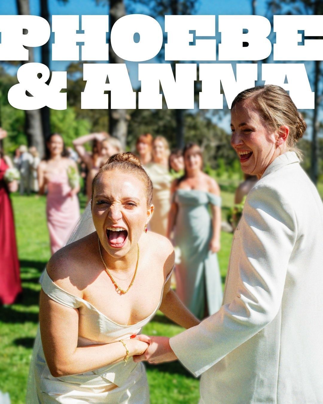 I am still pinching myself that these two are married. And that I was the one that got to marry them! Like, LOOK AT THEM.
I met Phoebe our first year of university, and we've been besties ever since. When she met her friend Anna, and confessed to me that she had feelings that were a little more than "friendly" for her (followed by tears and so many hugs), I don't think either of us knew that this was going to be the end result. And I never would have guessed the absolute joy and love that Anna brings to the lives she touches
Anna and Phoebe are the most beautiful, the most fun, the most delightful human beings on the planet. Literal rays of sunshine the both of them. How lucky that this big love found them ❤️🔥
📷️ : @lewiswarner.io
📍 : @mountmacedonwinery