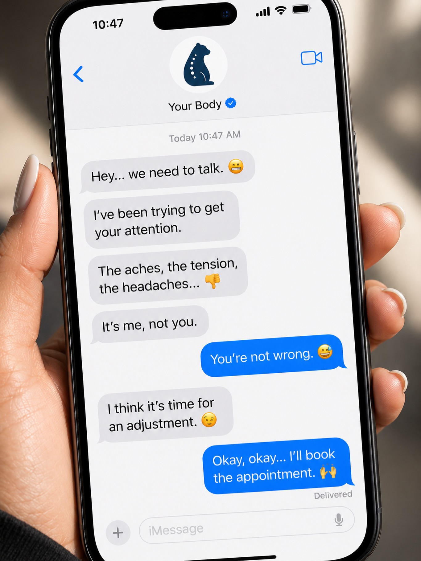 If your body could text you… would you finally listen? 👀
The signs are there. You just keep muting them.
#BoyntonBeachChiropractor #BoyntonBeachFL #DelrayBeachChiropractor #SouthFloridaWellness #EvermoreChiropractic