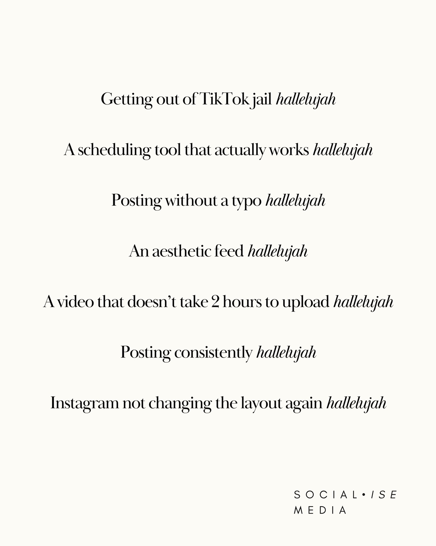 If you know, you know 🥹
& if you’re looking for help with any of the above*, DM me to get in touch.
*apart from Instagram changing their layout 10 times each month - I sadly can’t help with that 🥲