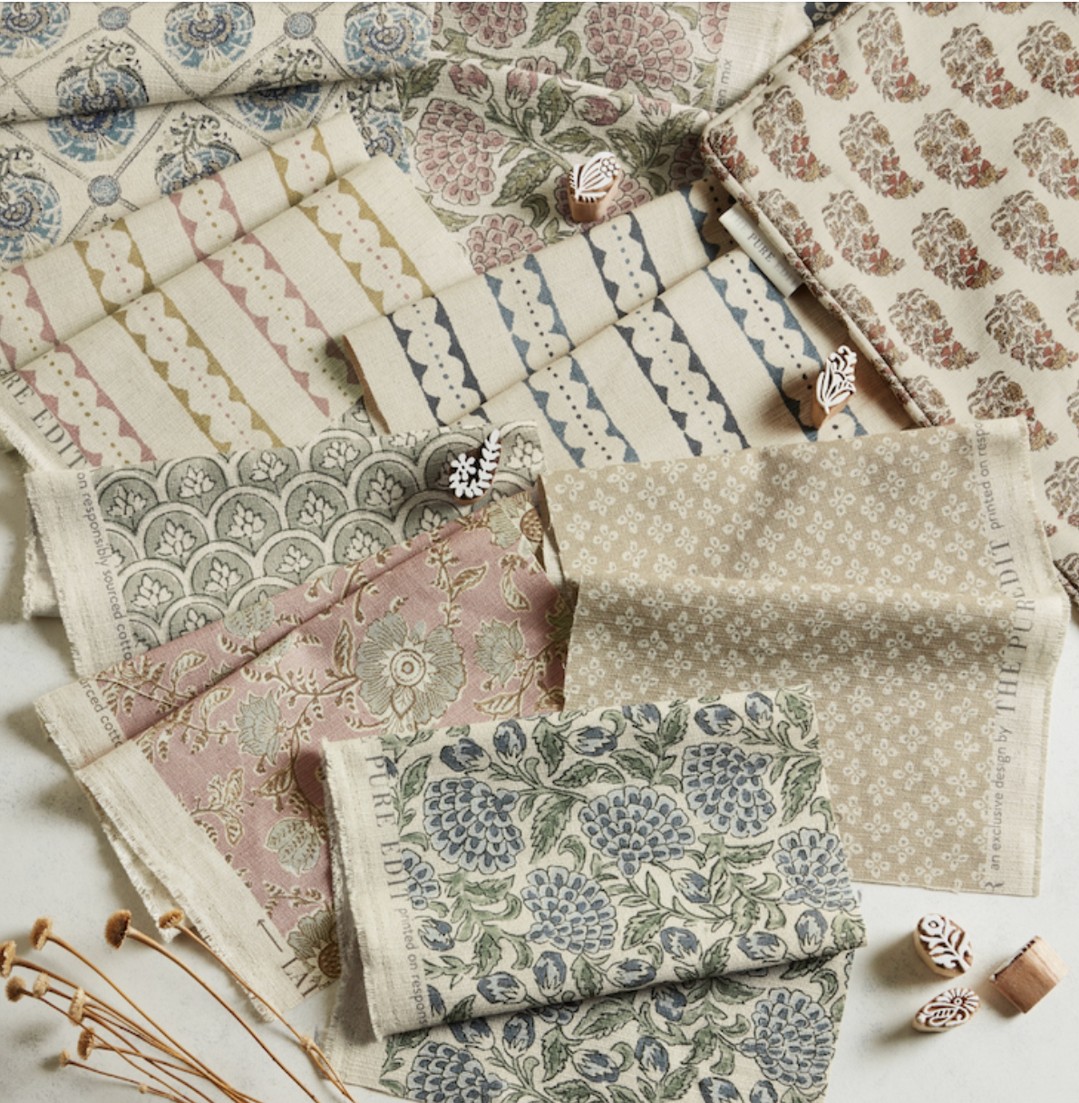 • M a k a a n •
The Makaan Collection from The Pure Edit offers a modern interpretation of traditional Indian craft through an artisanal lens. Inspired by India’s rich textile heritage and the refined beauty of hand-block printing, the collection brings together a harmonious family of small-scale patterns coloured in five soft, muted palettes.
#thepureedit #makaan #smallprints #printedcotton #bristolcurtainmaker
