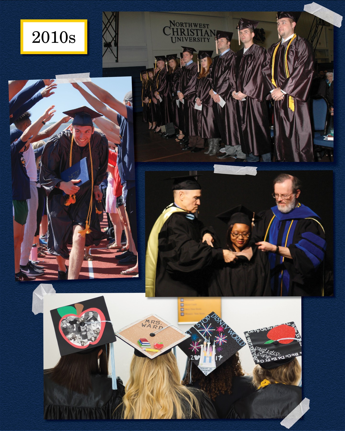 For 130 years, our academic year has concluded with a celebration of all our students have accomplished.
In this month’s 130-year anniversary reflection, just ahead of this year’s Spring Commencement, we’re looking back on the tradition of celebrating our graduates as they receive their degrees. It marks the culmination of their time at Bushnell, and we love seeing how caps and gowns have remained a constant throughout our history.
We look forward to adding Spring Commencement 2026 to that legacy next week!