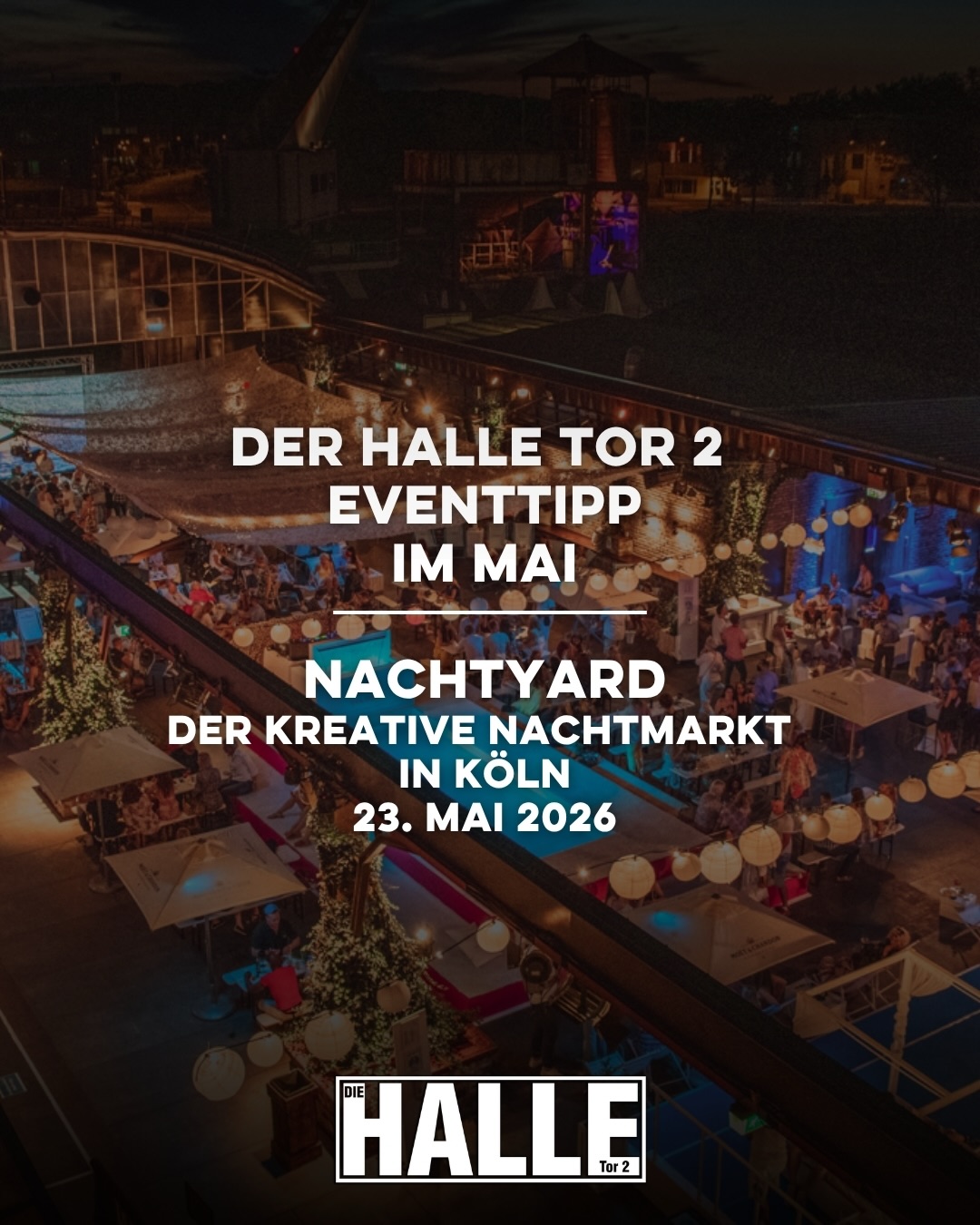 New upcoming Event: Der kreative Nachtmarkt🌟@nacht.yard
Was euch erwartet:
🛍️Flohmarkt mit verschiedenen Ständen
🎨Mode, Schmuck, Kunst, Prints & Vintage-Finds
🎶Dj‘s, Live-Acts
🍟 Streetfood & Drinks
23.05.2026 | ab 18:00 Uhr
🔗Ticketlink in Bio.
#flohmarkt #nachtyard #vintage #köln