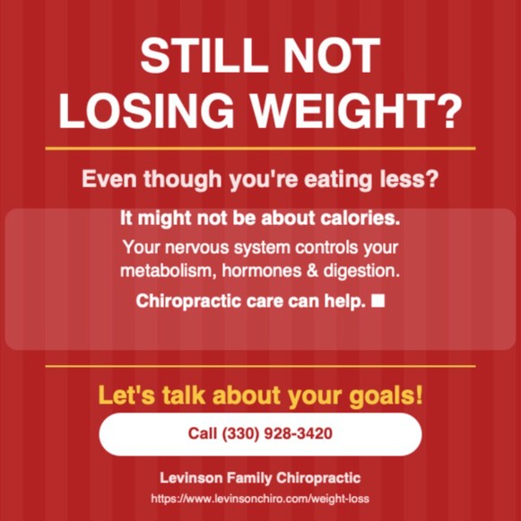 Still not losing weight even though you're eating less? š¤
You're not alone ā and it might not be about willpower or calories at all.
Your nervous system controls your metabolism, hormones, and digestion.
When it's not functioning properly, weight loss becomes an uphill battle no matter what you eat.
At Levinson Family Chiropractic we take a whole body approach to help you finally see results. Let's talk about your goals!
š (330) 928-3420
š https://www.levinsonchiro.com/weight-loss
#WeightLoss #CuyahogaFalls #AkronOhio #ChiropractorNearMe #NaturalWeightLoss #HealthyLiving #WellnessJourney #FamilyChiropractic