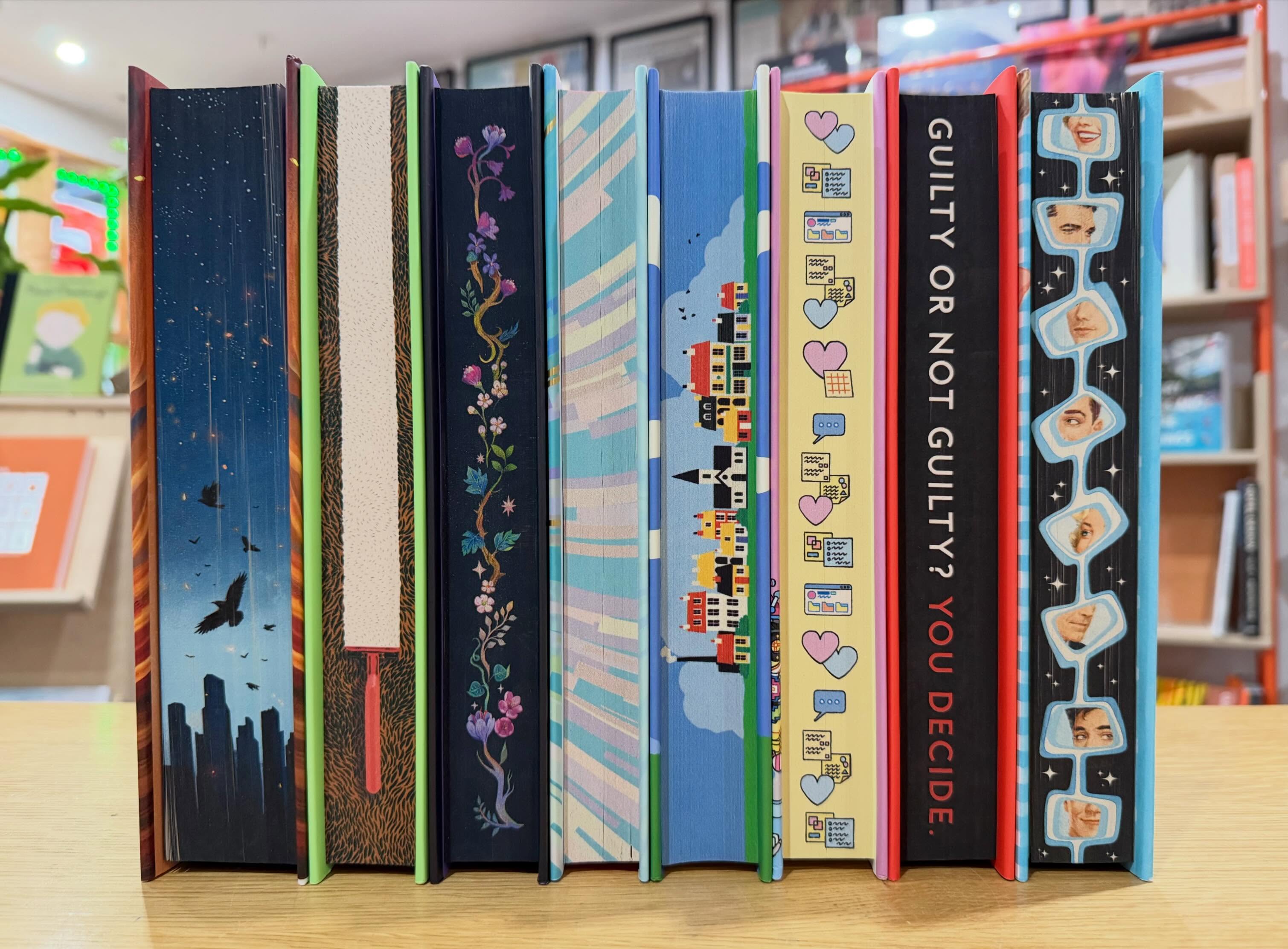 Don’t forget book lovers, we have nuff books with decorative fore-edges too, just like these beauts …
Divergent - £20
Femme Feral - £18.99
The Faraway Inn - £16.99
Everything That is Beautiful - £16.99
A Plot to Die For - £20
Annie Knows Everything - £16.99
Dissection of a Murder - £16.99
Meet the Newmans - £18.99
Or if you wanna create or build an immediate “no touchy touchy” shelf of your own, then you can have the lot for £105 instead of £145.94
Happy Saturday book lovers 👋🏼