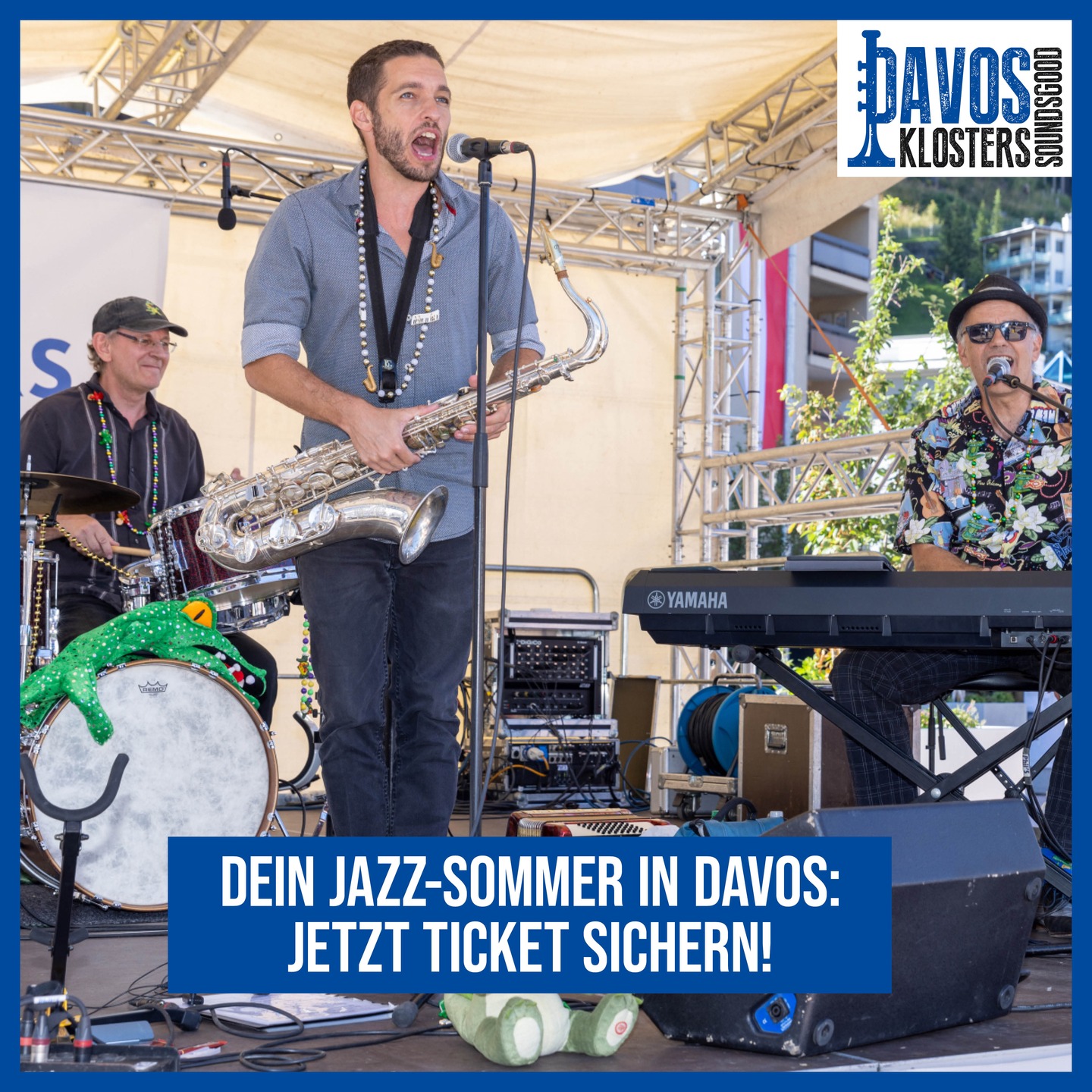 🎷 Dein Jazz-Sommer in Davos: Jetzt Ticket sichern! 🎶⛰️
Das @jazzdavosklosters Sounds Good Festival 2026 bringt vom 4. bis 11. Juli internationale Top-Bands in die einzigartige Bergkulisse von Davos Klosters.
🎟️ Jetzt im Vorverkauf: Jazz-Pin & Tickets sichern (Link in Bio)
🚆 Auch Tickets für den beliebten JAZZ TRAIN sind bereits erhältlich
Erlebe Jazz, Berge und Sommer-Vibes auf höchstem Niveau.
#JazzDavosKlosters #SoundsGood2026 #DavosKlosters #JazzFestival #FestivalVibes #LiveJazz #TicketVorverkauf #JazzLovers #BergFestival #LiveMusic #Graubünden #SwissAlps #SummerFestival #JazzTime #ConcertVibes