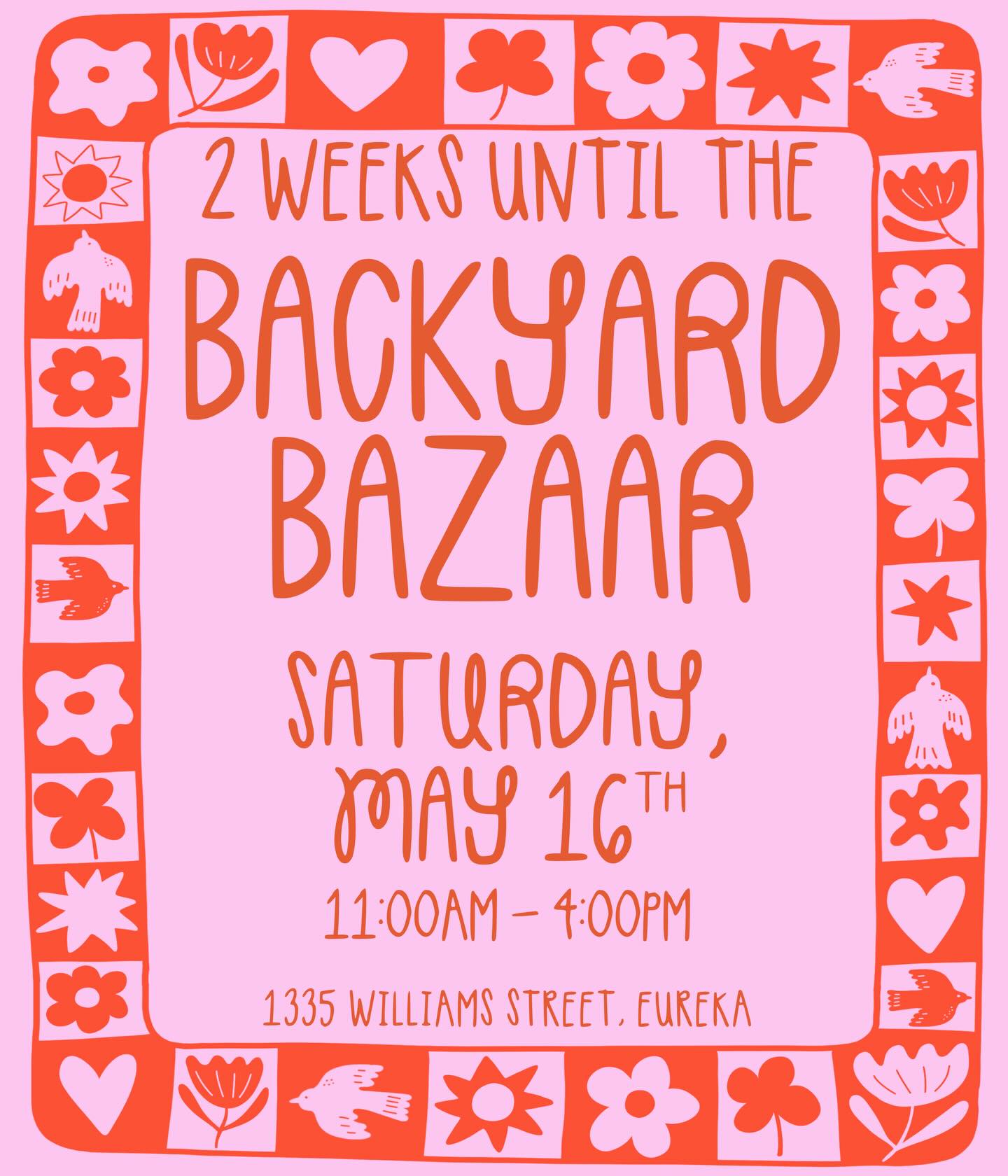 Just two weeks until the Backyard Bazaar! Tag a friend you want to come with…
.
.
.
#backyardbazaar #garden #craftfair