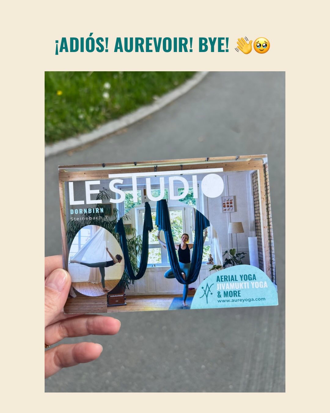 Adios. Au revoir. Auf Wiedersehen. Bye! 👋
…don’t worry, I’m not going anywhere but my old flyer is. 😅
Swipe to meet the new one. ➡️
I wanted something that still felt like me — authentic, warm, not perfect — but actually readable and clear enough to make you curious about what’s happening at Le Studio.
The amazing Elisa @buxo.design helped me get there. She didn’t try to make it something it wasn’t. She just listened to what I loved about the old one, gave it the polish it deserved and precious feedback after I gave the final touch to it. Honestly, that kind of support is everything. 🙏 As now I will finally stop apologizing and say “it is too messy” each time I give my flyer to people (“hello auto-sabotage!” 🤪).
And the real seal of approval? My mum loves it. Now, my mum is really NOT a yoga person — so if she says it makes her curious… I think we’re onto something. 🧘♀️🙌
I’m ordering the print run now to start distributing all around Vorarlberg— so I’d love your input before they go out into the world:
👉 Which do you prefer — the old flyer or the new one? Drop it in the comments!
And if you know a great spot to leave flyers in the region, please share your tips. Spreading the word about yoga always feels like a good thing to do.
Thank you! 🙏
Aurélie