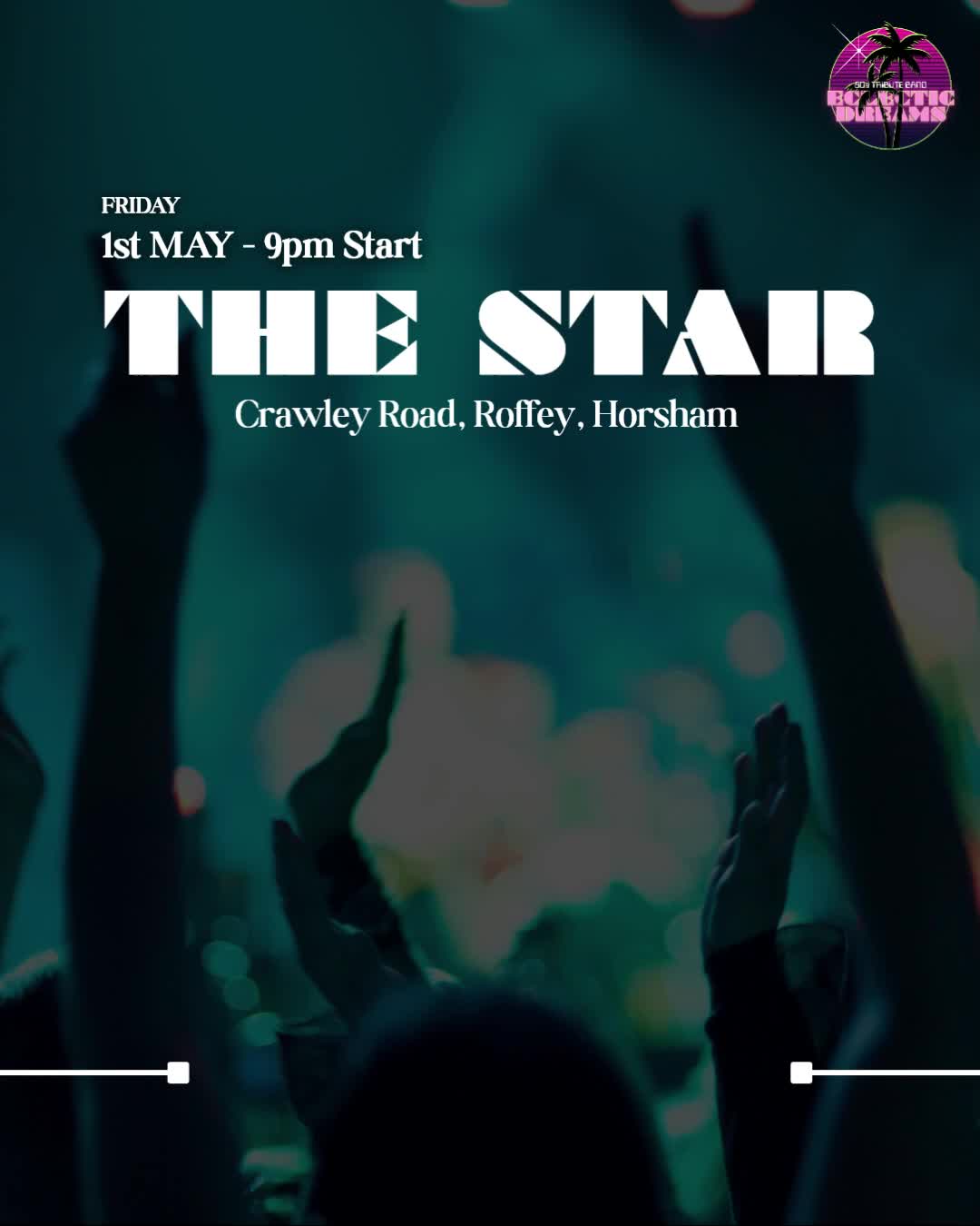 We're on home soil tonight.
It would be great to see as many of you as possible.
So shake your bottoms down to The Star, Roffey this evening and bring your dancing shoes and if you're really good, there may even be the odd sing-along!
We'll see you a 9pm.
#horshamlivemusic #80sfunctionbandsussex #80spubparties #80sHits
