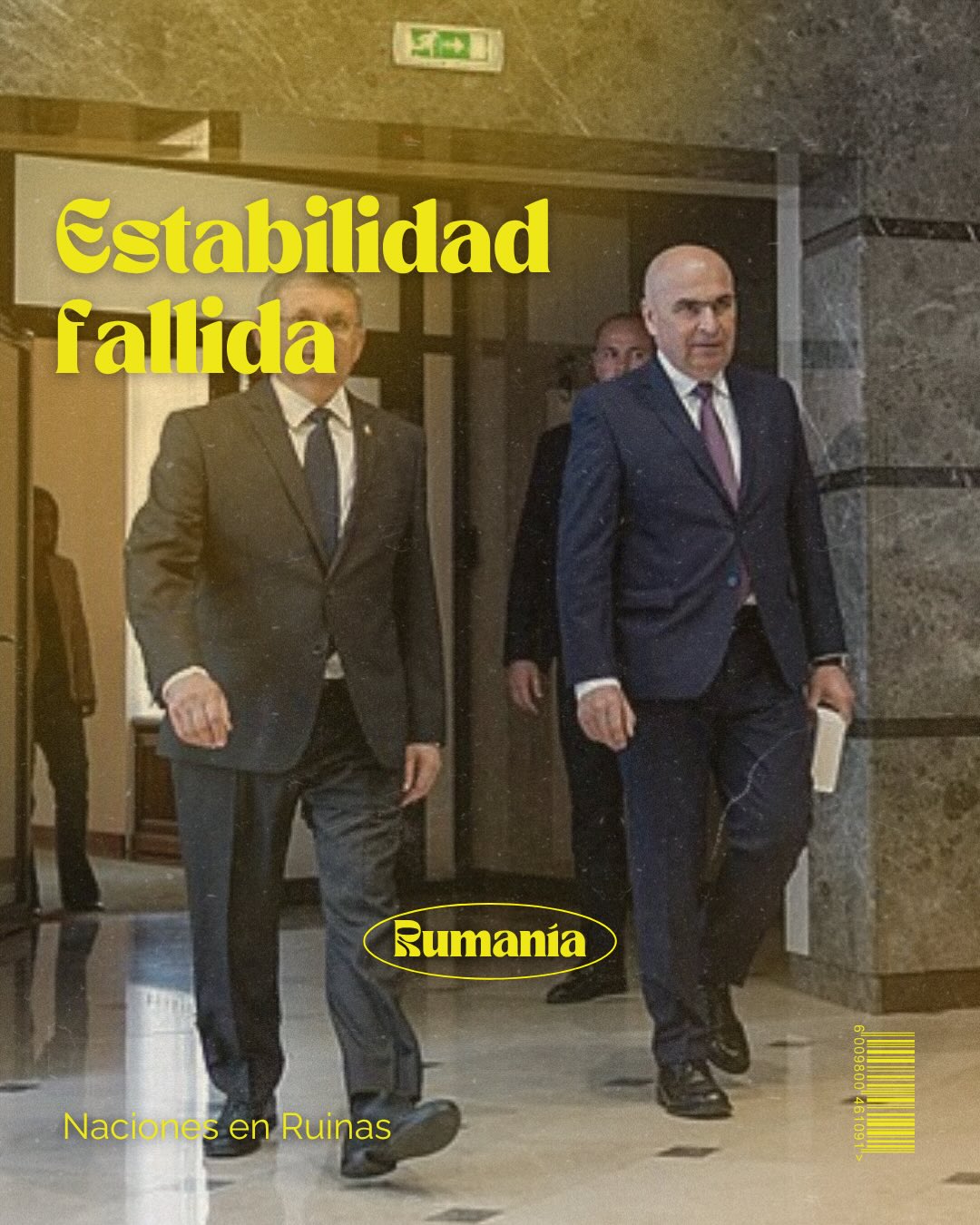 🇷🇴| La crisis política en Rumanía se intensifica tras la moción de censura contra Ilie Bolojan, poniendo en riesgo la estabilidad del gobierno.
✍🏻| Escrito por Javier Angulo Perojil, estudiante del Doble Grado en Geografía e Historia y Relaciones Internacionales (Universidad Pablo de Olavide, Sevilla).
#rumania #romania #politics #motion #ue