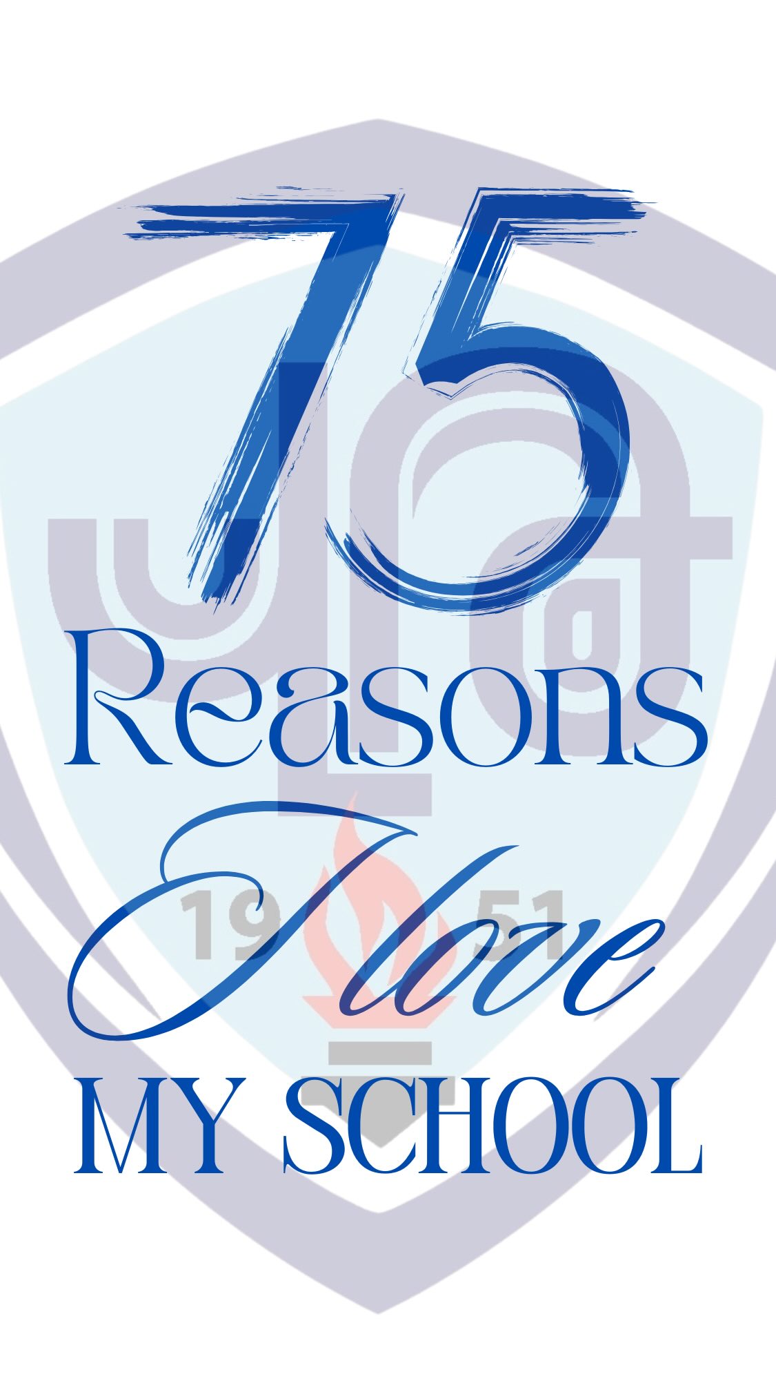75 REASONS I LOVE MY SCHOOL💙🩵🤍