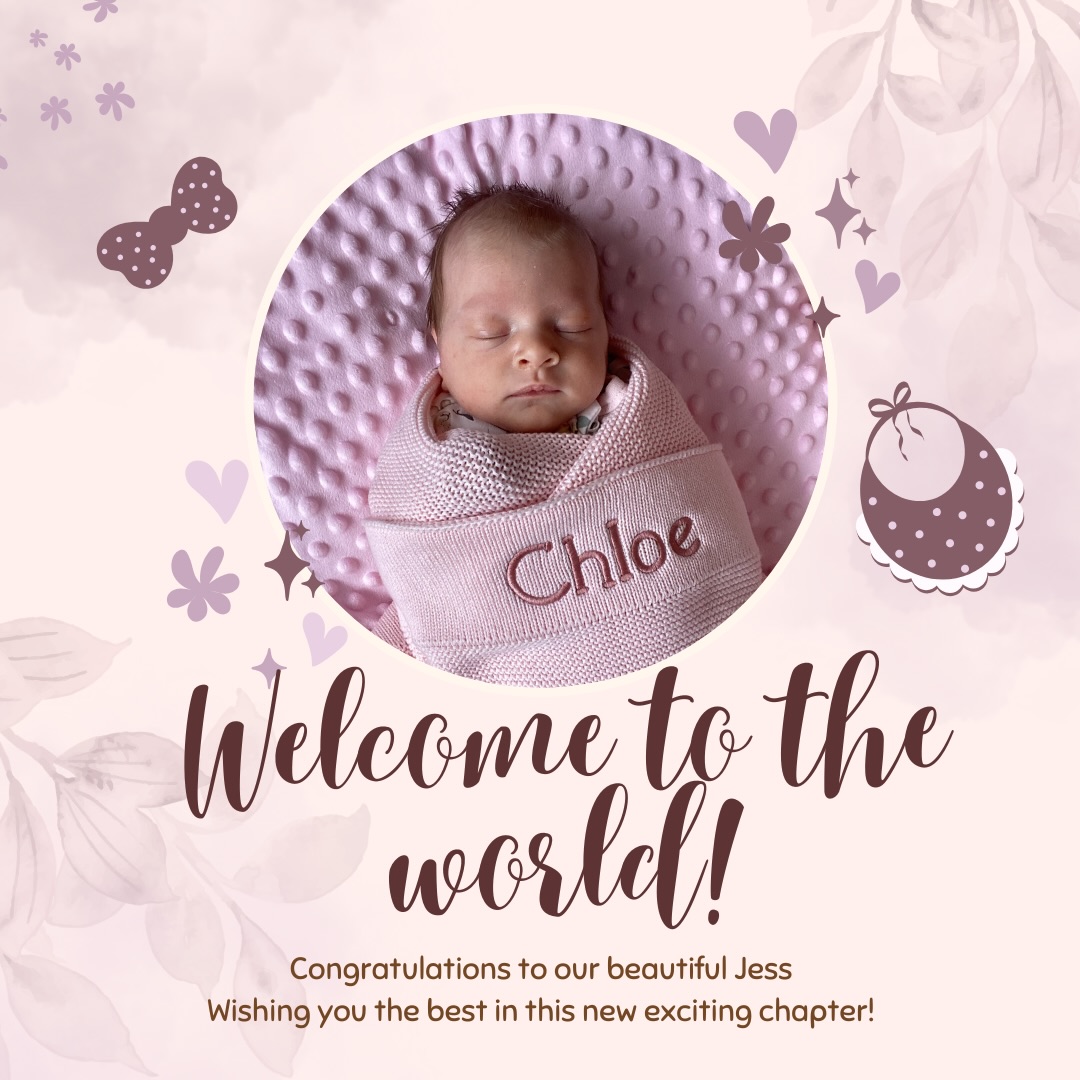 Welcome to the world, little Chloe 🤍✨
A huge congratulations to our beautiful @jess.fabry on the arrival of your precious baby girl!
As you step into this exciting new chapter, we’ll miss you so much in the salon, but we couldn’t be happier for you and your growing family 🍼💗
Wishing you all the love, joy, and special moments ahead. She’s already so loved 💕