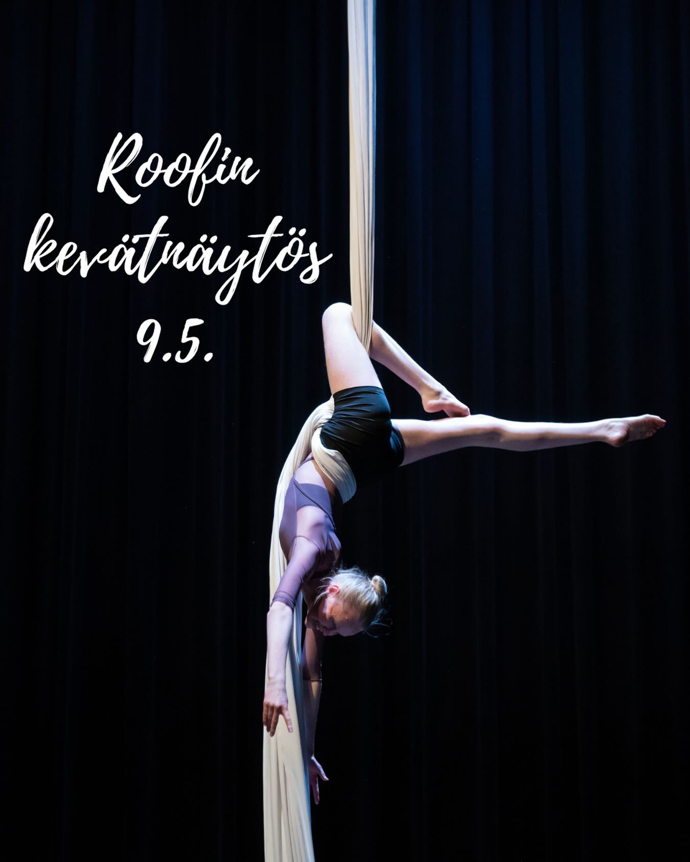 Roofin kevätnäytökset pidetään Malmitalolla 9.5. klo 13 ja klo 17. Esityksessä nähdään eri-ikäisten oppilaidemme kauden aikana opittuja taitoja ilma-akrobatiavälineillä sekä lattialla. ✨
Lasten ryhmien vanhemmille on lähetetty s-postilla tieto kummassa näytöksessä oppilas esiintyy.
Liput esityksiin ovat nyt myynnissä: www.lippu.fi
✨ Tervetuloa! ✨
📸: @takayamaproductions
#roofaerialclub #malmitalo