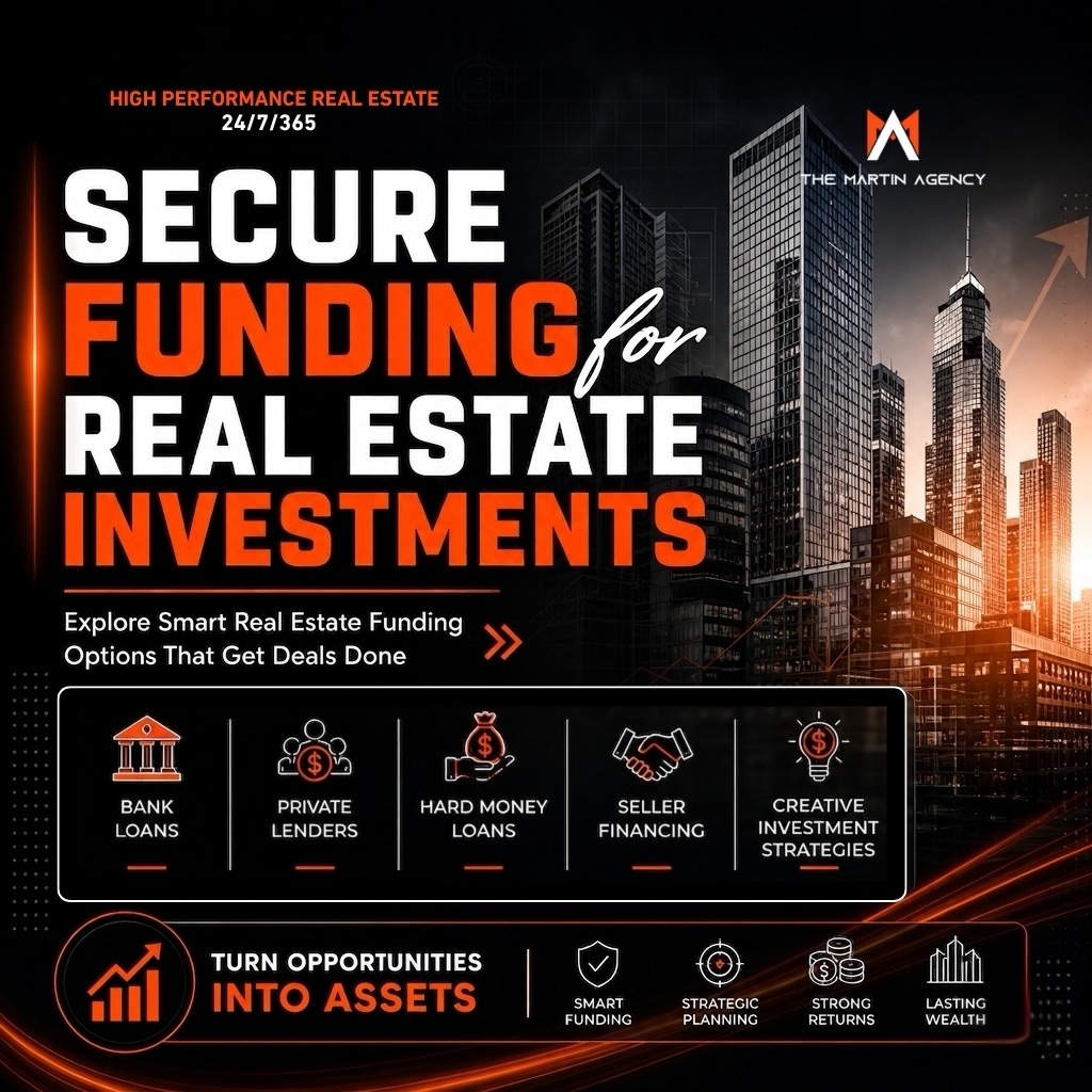 We have a network of Commercial, Investment mortgage brokers and can help guide you through the process of properly structuring the financing of your property