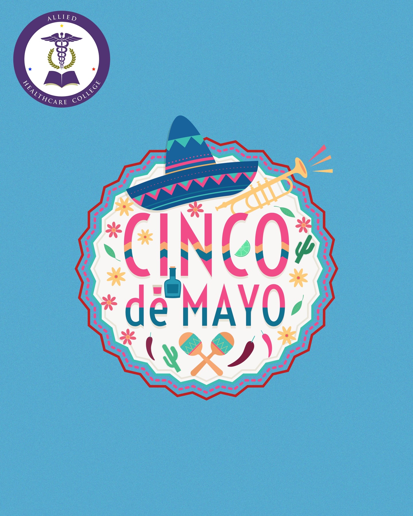 Happy Cinco de Mayo! 🎉🇲🇽
We’re celebrating the culture and community that inspire our students every day. At Allied Healthcare College, your future in healthcare starts here 💙
#CincoDeMayo #CareerReady #AlliedHealthcareCollege