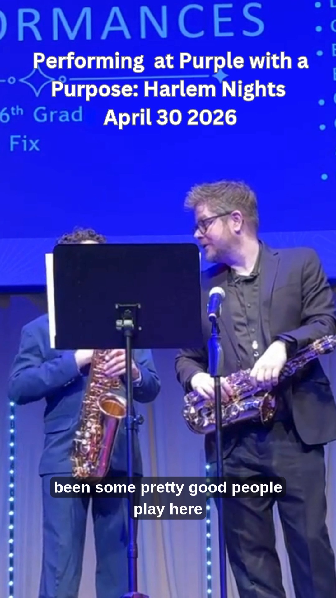 A powerful moment during our Purple with a Purpose program connected Richmond’s East End history with its present and future, as Peter Paul sixth grader Noah Dengal took the historic Hippodrome stage alongside his Music Orchard Richmond (@music.orchard.richmond) teacher Ron Fix.