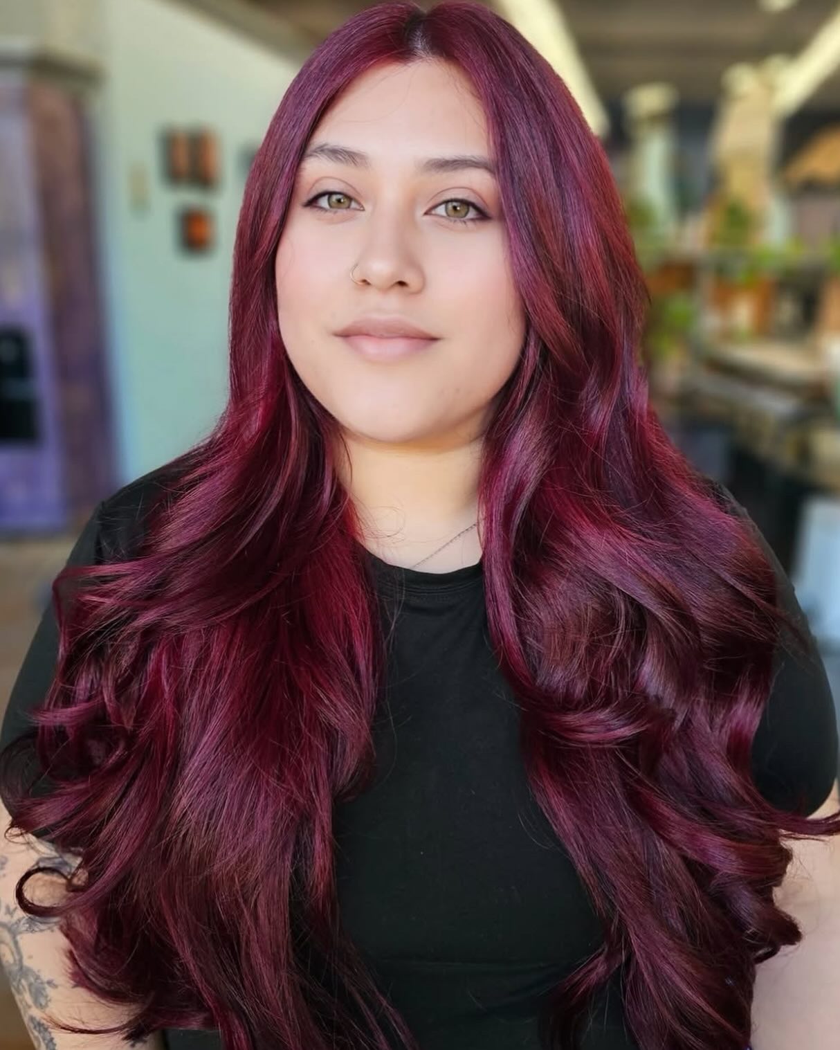 New Color Transformation 🍷 #merlothair
