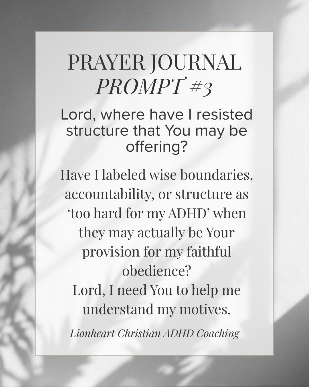 Structure is not punishment.
Often, it is the very provision God is offering for faithful obedience.
If you have been resisting structure out of fear or pride, book a discovery call and let’s examine that honestly.