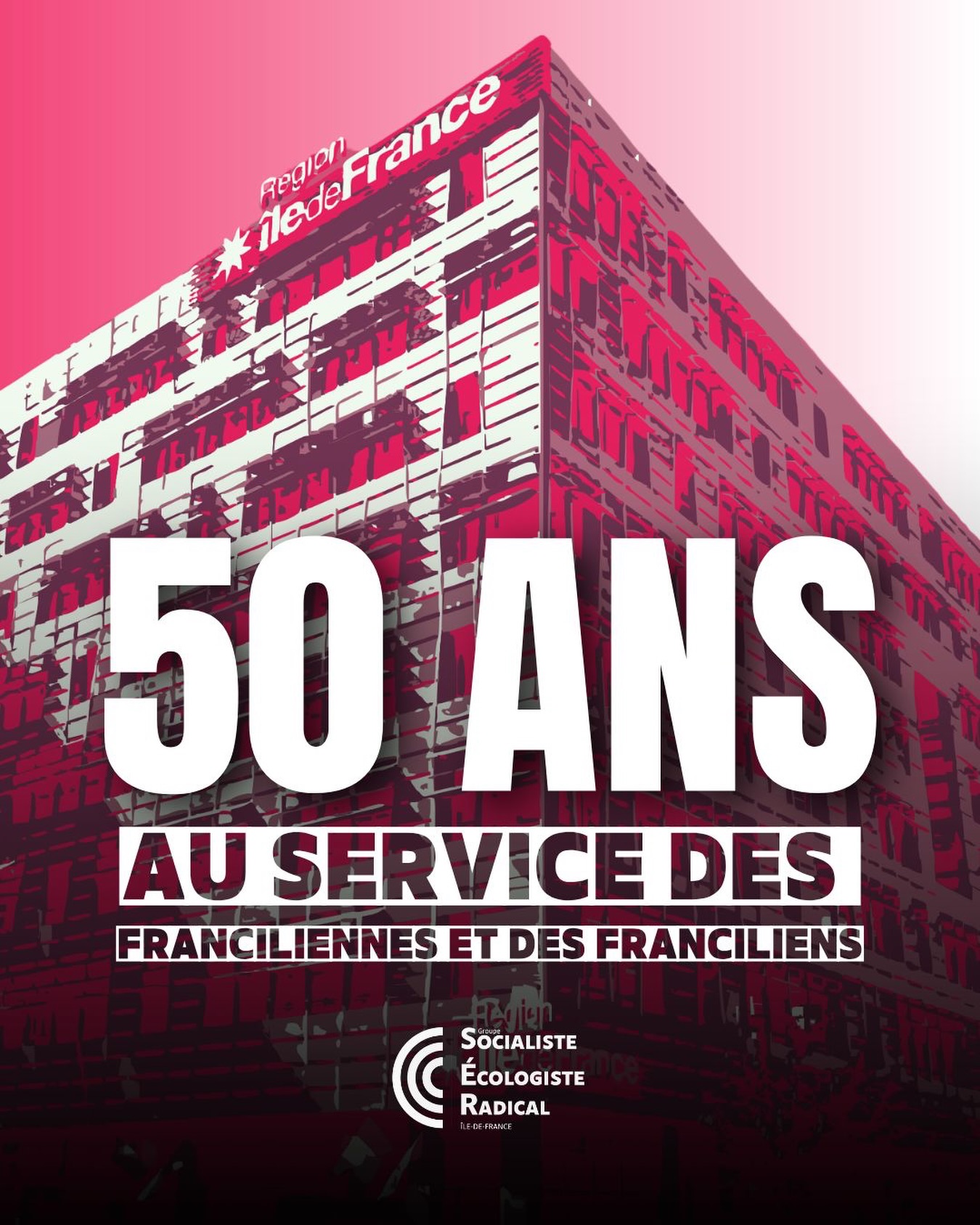 🎂 50 ans au cœur de votre quotidien !
Aujourd’hui, nous célébrons le demi-siècle d’existence de notre région.
D’immenses défis ont été relevés, mais d’autres nous attendent : transports, écologie, lycées... notre groupe garde le cap sur l’avenir !