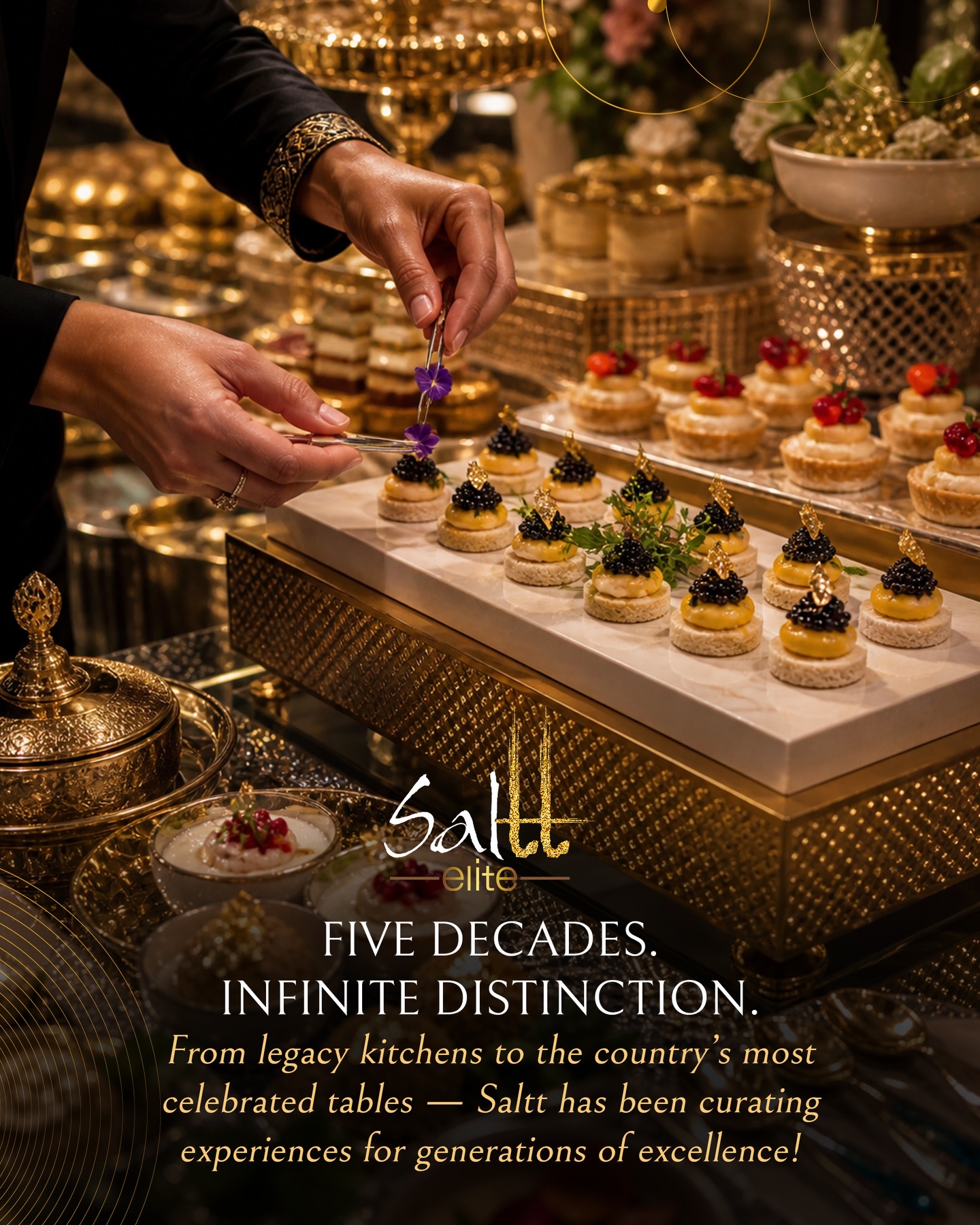 Saltt Catering redefines luxury through a symphony of flavours, textures, and impeccable service. From intimate soirées to grand galas, our commitment to detail and design ensures your event is not just catered, but curated to perfection.
#SalttCatering #SammirSGogia #LuxuryCatering #HighendCatering #GourmetCatering