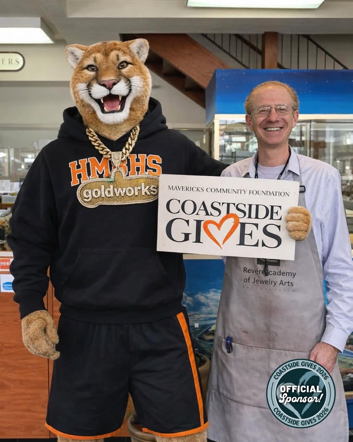 @goldworkshmb, thank you so much for always supporting Coastside Gives! You are the epitome of our Give Where You Live ethos. You make our community a better place!