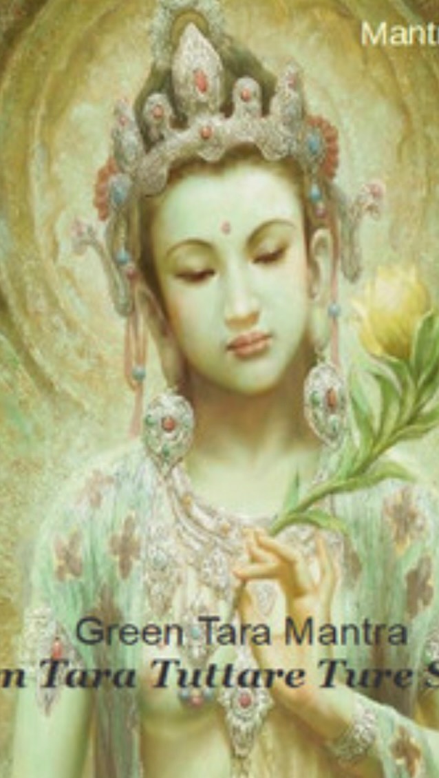 Honoring divine mother all week. Join us for Mother’s Day class Sunday 9:30 AM Yoga and Healing. This mantra is Om Tare Tuttare Ture Soha. This is the universal mantra for divine mother in the form of the Bodhisattva Tara. #greentara #taramantra #divinemother #mothersday #meditation