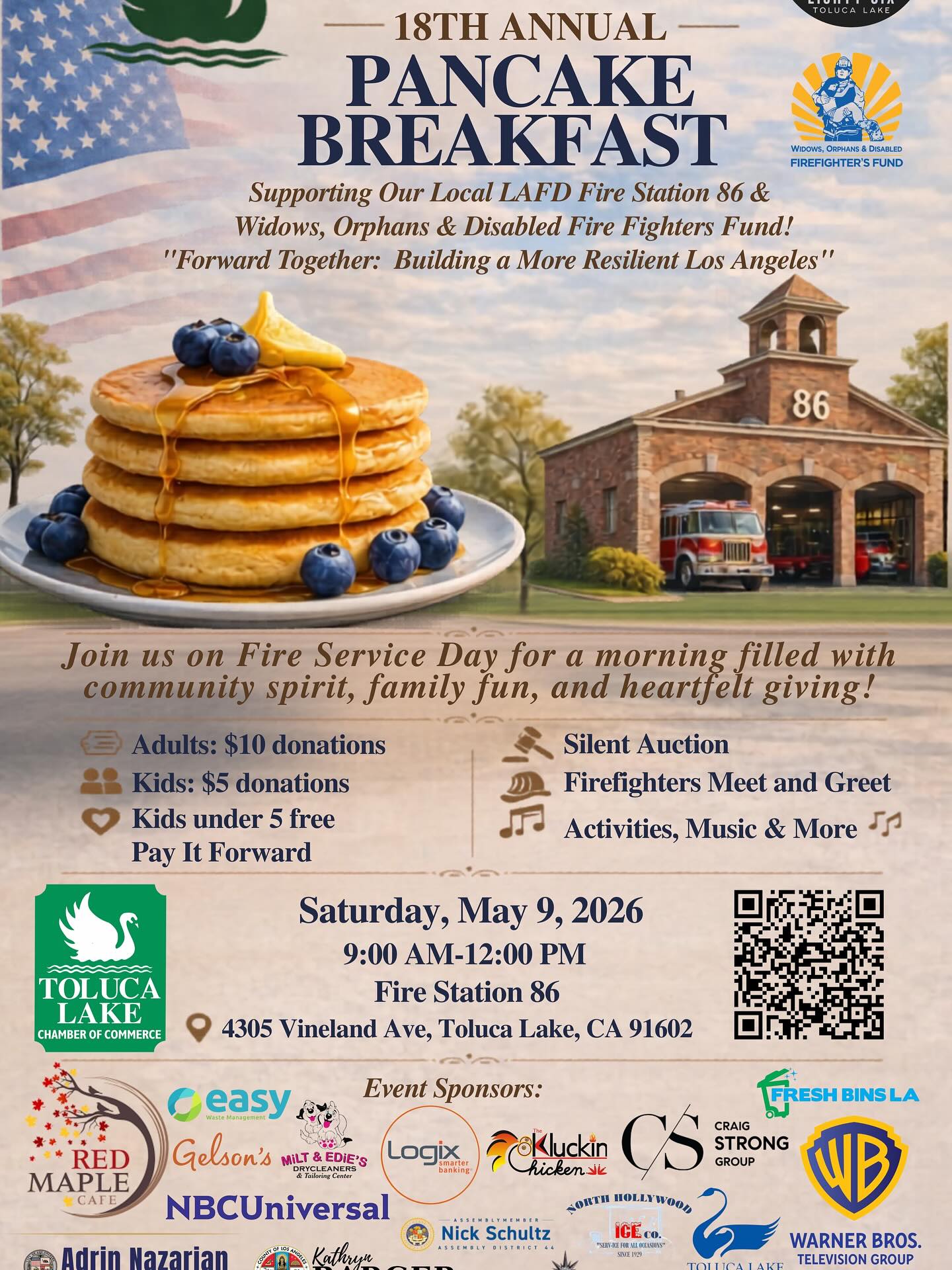 Come and join Mini Therapy Horses Saturday, May 9th, for the 18th Annual Pancake Breakfast benefitting LAFD Station 86, widows, orphans & the Disabled Fire Fighters Fund. @lafdfoundation @losangelesfiredepartment @uflaclocal112 #lafdstation86 @avangerpen @lasd_lhs #horse #minitherapyhorses #community #support #firefighters #wellness #safety #minihorse @equusfoundation