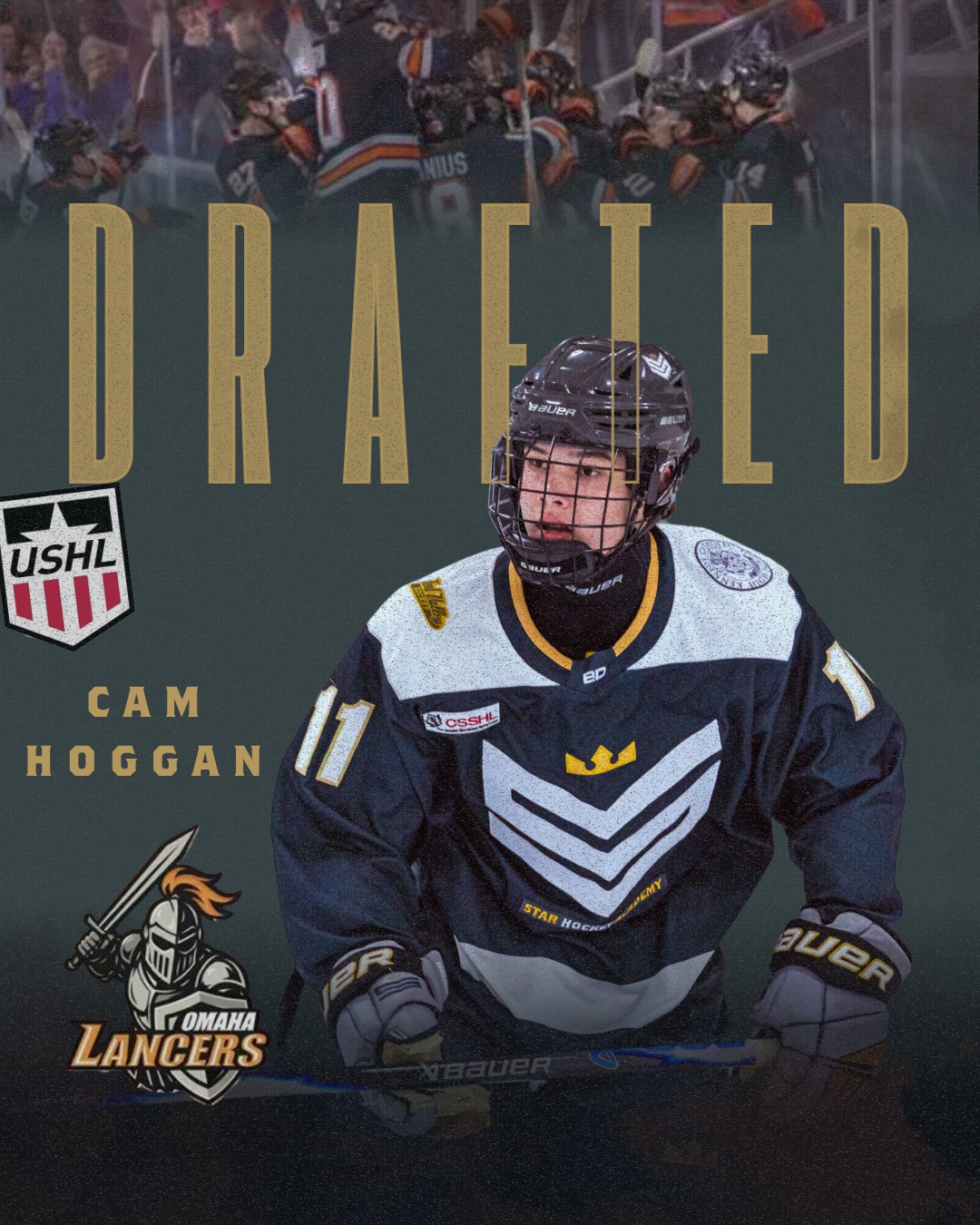 STAR is proud to announce that forward Cam Hoggan has been selected by Omaha in the USHL Phase 1 Draft, 102nd overall!
Congratulations, Cam — well deserved! ⭐🏒 @cam.hoggan
#ushl #omahalancers #ushldraft #starhockeyacademy