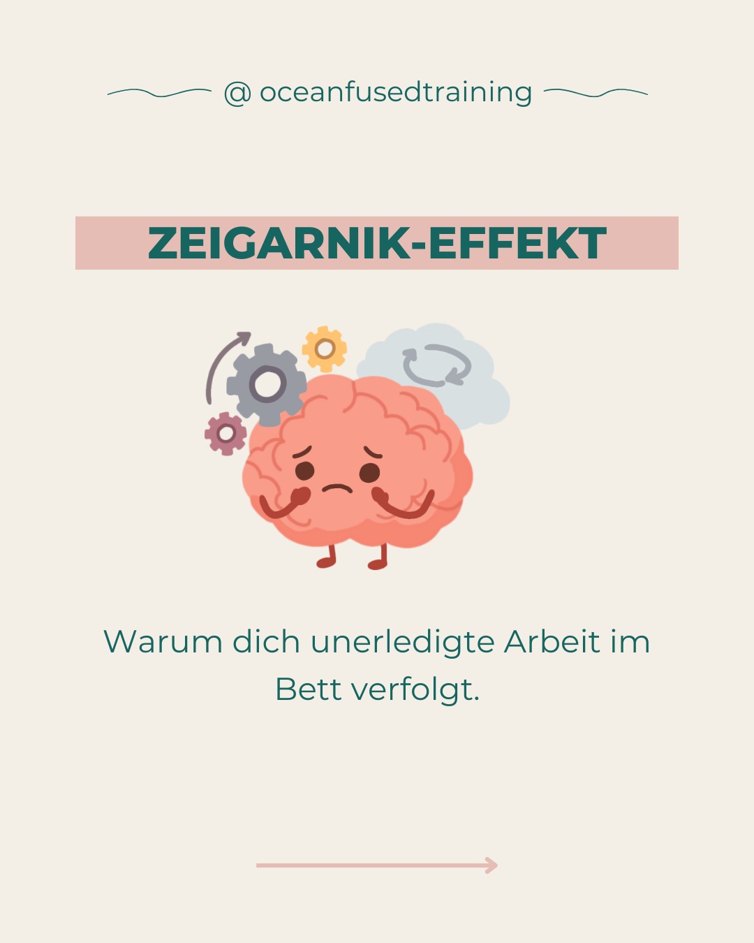 Dein Arbeitstag ist vorbei. Du bist müde. Aber der Kopf läuft weiter.
Die halbfertige Mail. Das Gespräch, das noch aussteht. Die Aufgabe, die du auf morgen verschoben hast.
Typische Folgen:
😵 Kreisende Gedanken über unerledigte Aufgaben
🧠 Anhaltender Arbeitsmodus nach Feierabend
🌙 Längere Einschlafzeit
Das hat einen Namen: den Zeigarnik-Effekt. Dein Gehirn hält offene Aufgaben aktiv, bis sie abgeschlossen sind. Kein Filter, keine Priorisierung. Alles Offene ist gleich laut.
Die gute Nachricht: Du musst nicht alles erledigen, um den Kopf frei zu bekommen. Du brauchst nur ein Signal.
So funktioniert es:
✅ Was habe ich heute geschafft? Bewusst abhaken
📋 Was ist unerledigt? Intentional auf morgen legen
🎯 Was mache ich morgen zuerst? Die ersten drei Aufgaben aufschreiben
📵 Wo sind Diensthandy und Laptop? Aus den Augen, aus dem Sinn
Nicht alles muss erledigt sein. Es reicht, dem Gehirn zu zeigen: Ich habe es gesehen. Ich vergesse es nicht. Der Rest kann warten.
Du willst lernen, wie du Stress besser regulierst und deine Resilienz stärkst? Dann schau dir unseren Bildungsurlaub Resilienz im Beruf an, mit Surfen, Yoga und wissenschaftlich fundierten Methoden. Mehr Infos findest du über den Link in unserer Bio.
-
Hi, wir sind Ocean Fused Training. Wir verbinden berufliche Weiterbildung mit Natur und Bewegung. Folge uns für fundierte Impulse rund um Stressregulation, Selbstfürsorge und Resilienz im Berufsalltag.
#stressmanagement #bildungszeit #resilienz #zeigarnikeffekt #bildungsurlaub #teambildung #embodiment #surfen #yoga #achtsamkeit #erleben #oceanfusedtraining