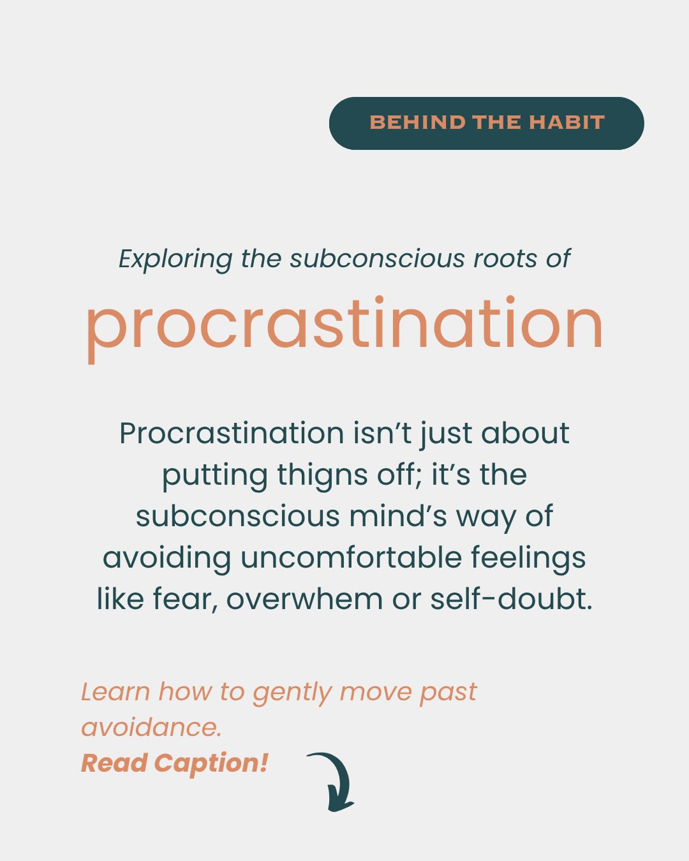 BEHIND THE HABIT... Procrastination ⏳
Procrastination isn’t simply laziness or lack of willpower.
It’s often your subconscious trying to protect you from uncomfortable emotions - fear of failure, overwhelm, or uncertainty.
That pause is a form of self-preservation, not a flaw.
Hypnotherapy can help by:
🔹 Uncovering hidden fears and limiting beliefs
🔹 Releasing emotional blocks that trigger avoidance
🔹 Rewiring subconscious patterns to build motivation and ease
🔹 Creating new, positive associations with productivity
The path beyond procrastination is about gentle rewiring, not force.
👉 Explore how at www.hypnotoday.com
#Hypnotherapy
#BehindTheHabit
#HabitChange
#ConsciousLiving
#Procrastination