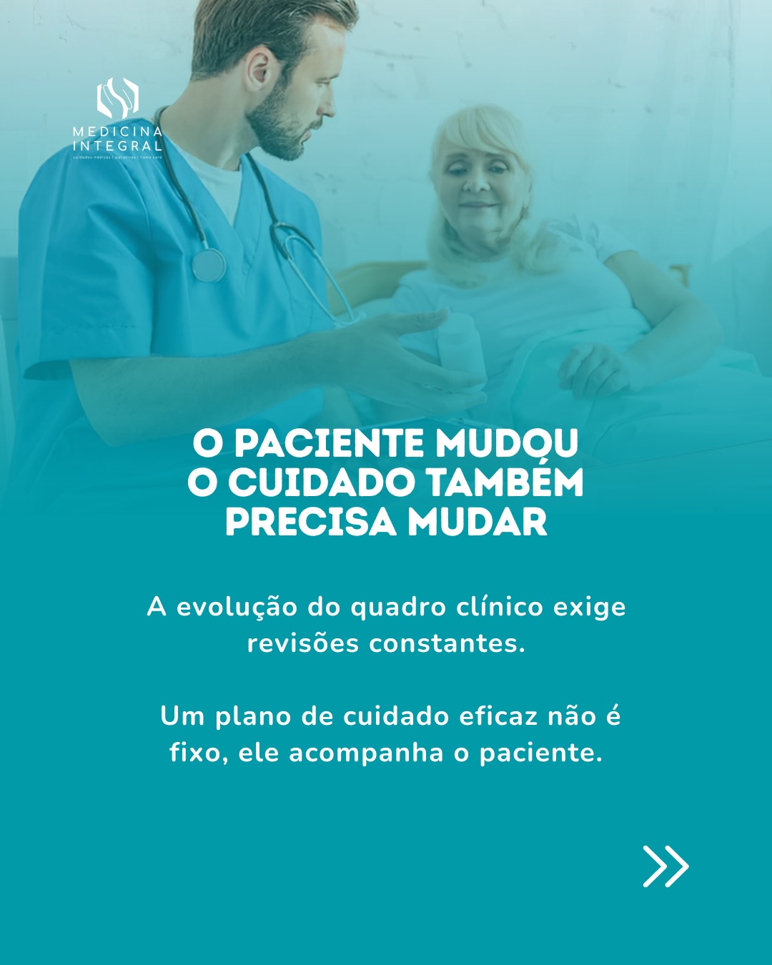 Na prática clínica, uma coisa é certa: o paciente de hoje não é o mesmo de ontem.
A evolução do quadro, a resposta ao tratamento e as mudanças individuais exigem um cuidado dinâmico, com revisões constantes e decisões baseadas em acompanhamento próximo.
Planos engessados não acompanham a complexidade da vida real.
Na Medicina Integral, o cuidado evolui junto com o paciente, com olhar clínico, estratégia e individualização em cada etapa.