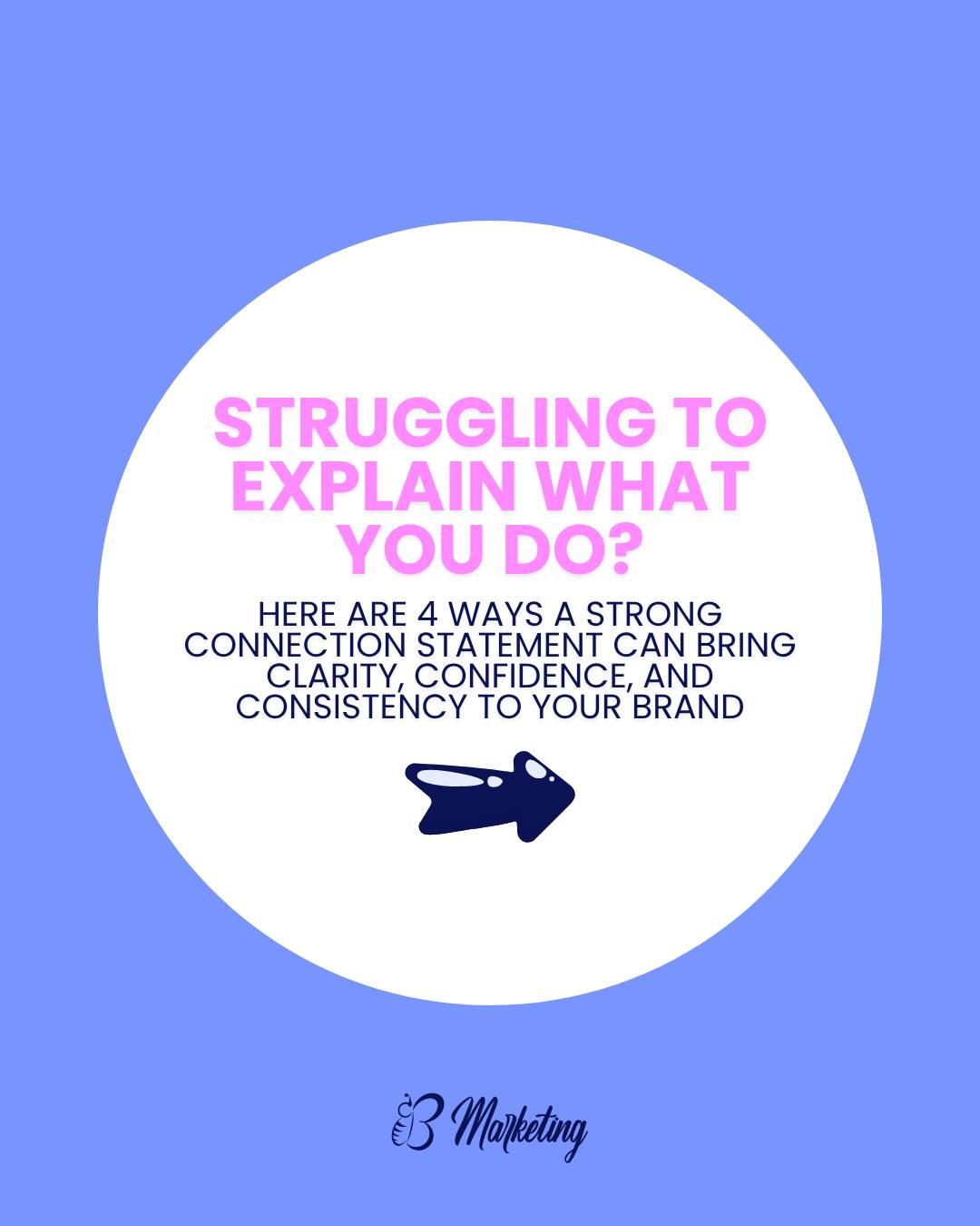 If someone asked what you do, could you explain it clearly in one or two sentences?
Not the long version. Not the rambling version. The clear, confident, this is exactly how I help version.
That is where a connection statement comes in.
It brings clarity to your message, confidence to how you show up, and consistency across everything you create. And once you have it, marketing starts to feel a whole lot easier.
⨠Swipe for 4 ways a strong connection statement can transform your brand messaging.
Ready to feel confident talking about your business or organization again? Book a curiosity call and letâs build your message together.
https://www.thebmarketing.com/call (link in bio)
#BMarketing #BrandMessaging #MarketingStrategy #SmallBusinessSupport #EntrepreneurLife #ClarityInBusiness #ShowUpWithConfidence #MarketingTips