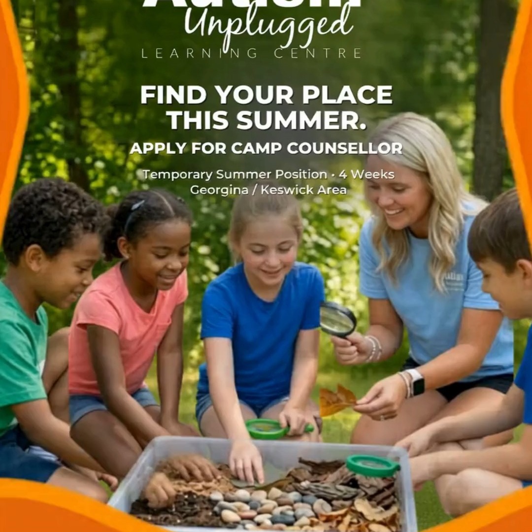 ☀️ We’re Hiring: Camp Counsellor ☀️
Autism Unplugged Learning Centre is looking for an outgoing, energetic, and reliable Camp Counsellor to join us for our summer camp program.
This is a temporary summer position supporting our camp programming for children in the Georgina / Keswick area.
📩 Apply on Indeed — link in bio.
#NowHiring #CampCounsellor #SummerJobs #Georgina #Keswick #AutismUnpluggedLearningCentre #HiringNow #SummerCampJobs