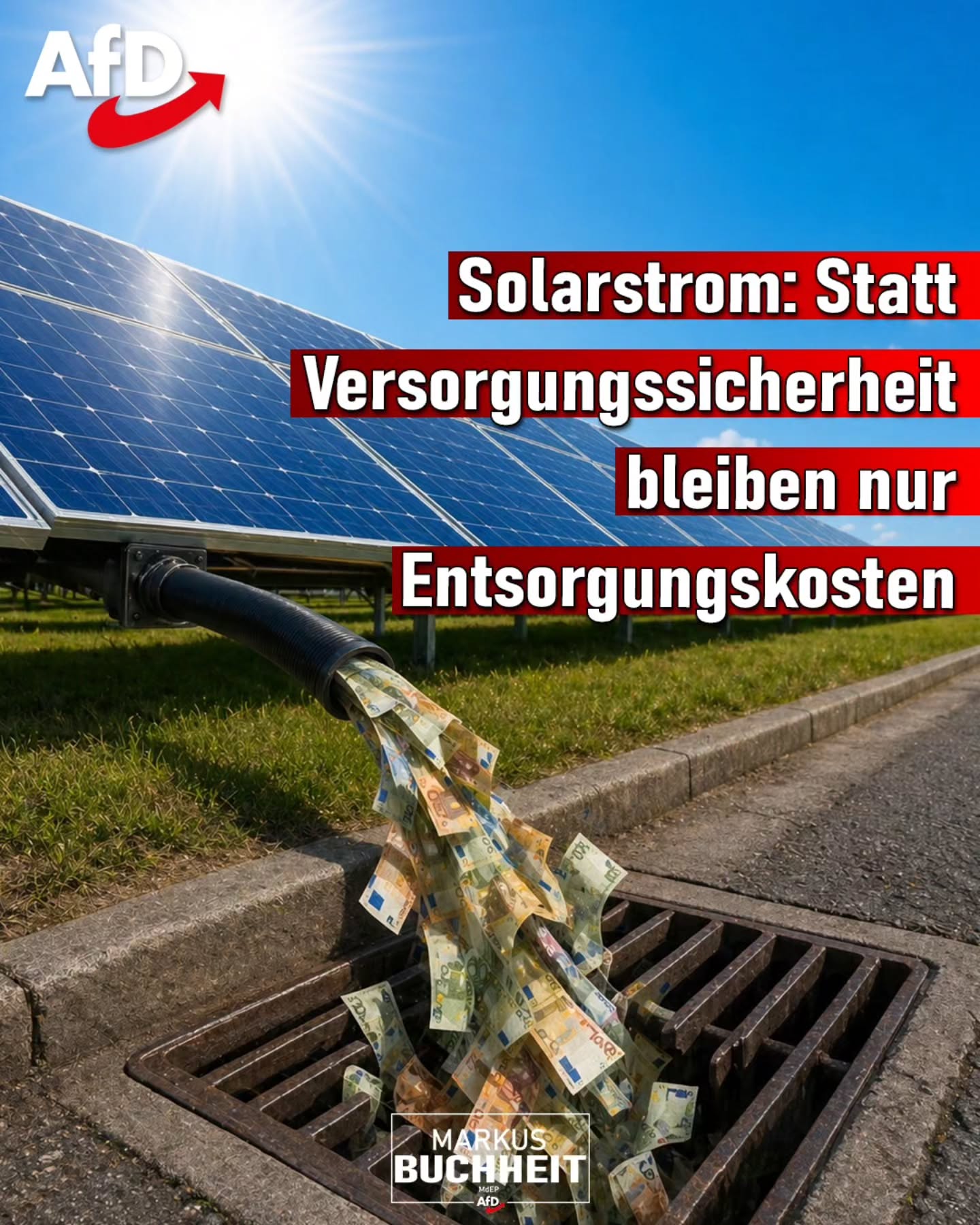Was passiert, wenn Politik Angebot und Realität entkoppelt?
Dann zahlen wir dafür, dass Strom überhaupt jemand abnimmt.
Negative Preise, überlastete Netze, Millionenbelastungen für den Steuerzahler –
und trotzdem wird der Ausbau weiter forciert.
Das ist keine nachhaltige Energiepolitik.
Das ist ein System, das sich selbst ad absurdum führt.