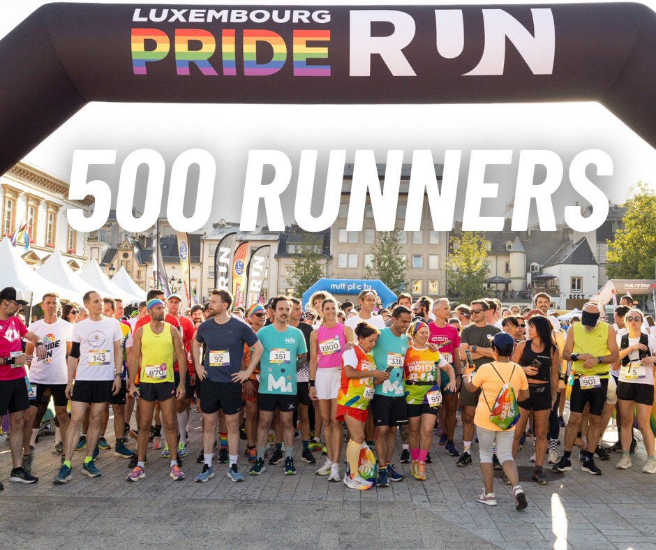 We’ve just passed 500 registrations for the Luxembourg Pride Run.
And we’re not done! Sign‑ups are still open.
Join us: 👉 www.luxembourgpriderun.lu