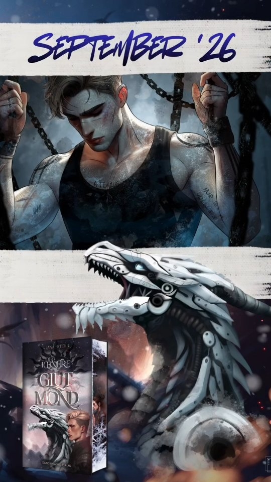 Coverrelease bei @janastehr.art 🥳🥳🥳
Teil 2 der Of Ice&Fire Dilogie steht in den Startlöchern und heute gibt's das Cover 🤩🤩🤩
Kinders, ich habe Teil 1 geliebt und kann es kaum erwarten das Teil 2 im September beim @drachenmondverlag erscheint. 🩶
Gönnt euch. Bestellt es vor und verliebt euch in diese wundervolle Geschichte. 🤩
Der Klappentext folgt.
⚠️ Spoiler für die, die Teil 1 noch nocht gelesen haben - was im Übrigen eine Schande ist.
***
»Du weißt, dass ich nicht der Held deiner Geschichte bin. Dass ich das Monster bin, das am Ende sterben muss, damit die Menschen überleben.«
Noch über den Trümmern der Arena werden Ember und Rhyon vom Nordkern gefasst und in ein Labor gesperrt. Während Ember in der Öffentlichkeit weiterhin als ihr Bruder ausgegeben wird, beginnt im Verborgenen das Experiment Eissonne und Glutmond.
Der Nordkern setzt alles daran, Embers Mitarbeit zu erzwingen. Er stellt die Ariteks als Bedrohung dar und behauptet, nur ihr Sturz könne den Frauen ihre Freiheit zurückgeben. Ember soll ihre Verbindung zu Rhyon nutzen, um genau das zu ermöglichen.
Rhyon hingegen sieht sich mit den Folgen seiner Vergangenheit konfrontiert. Was er lange vor Ember verborgen hat, droht ihre Beziehung zu zerstören.
»Wirst du mich töten oder wirst du die Welt für mich brennen lassen?«
***
Alle Illustrationen stammen von @janastehr.art
persönlich 🤩