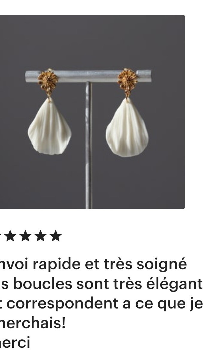 Boucle d’oreille sont disponibles sur le site, prêtes à quitter l’atelier! ✨#mariage #mariée #boucledoreille #weddingbridal #bohowedding