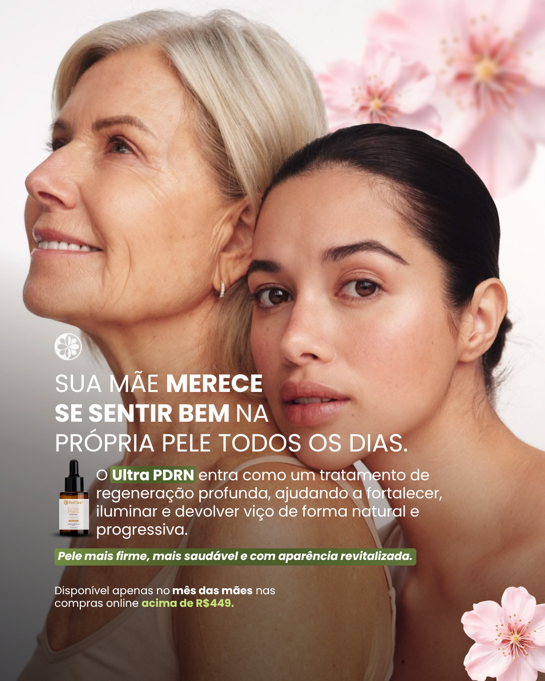 Toda mãe merece olhar para si com o mesmo carinho que dedica a todos ao redor. 🌸
Cuidar da pele também é uma forma de autocuidado, autoestima e bem-estar em cada fase da vida.
O Ultra PDRN BelClinic atua na regeneração da pele, ajudando a fortalecer, iluminar e devolver o viço de forma progressiva, contribuindo para uma pele mais firme, saudável e revitalizada.
✨ Um cuidado pensado para quem merece se sentir bem na própria pele todos os dias.
💚 Disponível no mês das mães em compras online acima de R$449.
Acesse o link da bio para saber mais.