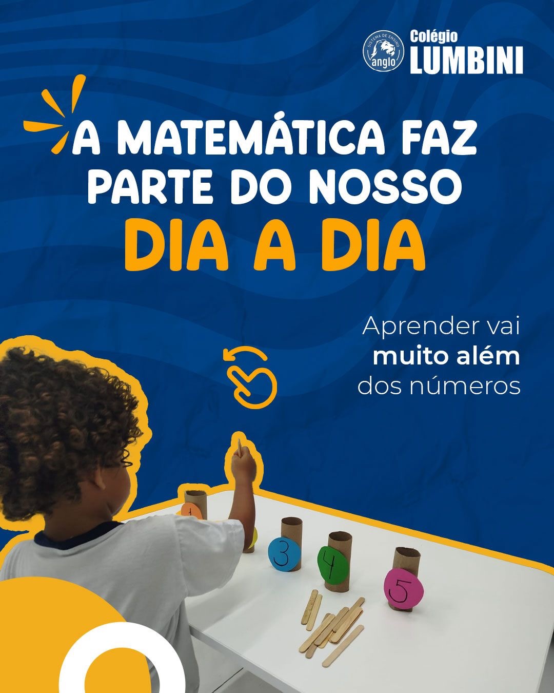 📐 DIA DA MATEMÁTICA
A matemática está presente em cada detalhe do nosso dia a dia, das pequenas escolhas às grandes decisões. E quando o aprendizado faz sentido, tudo se torna mais leve, prático e significativo.
Aqui no Colégio Lumbini, com o Sistema Anglo de Ensino, os alunos aprendem de forma clara e conectada com a realidade, desenvolvendo raciocínio lógico, autonomia e confiança para ir muito além dos números. 💙